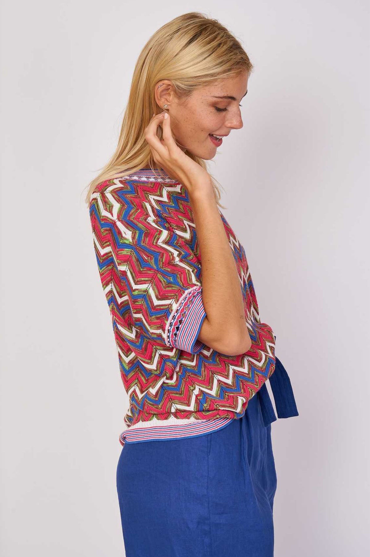 Rene Derhy Douvres Renkli Örgü Bluz-Libas Trendy Fashion Store