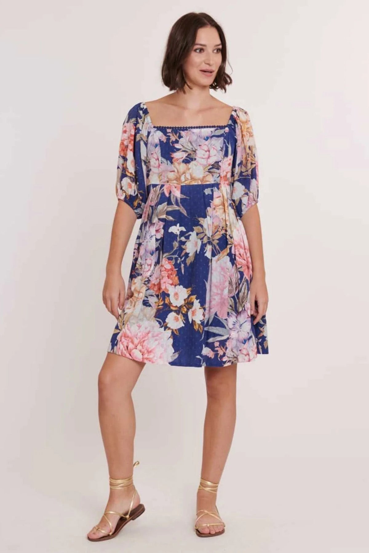 Rene Derhy Cabezota Çiçek Desenli Mini Elbise