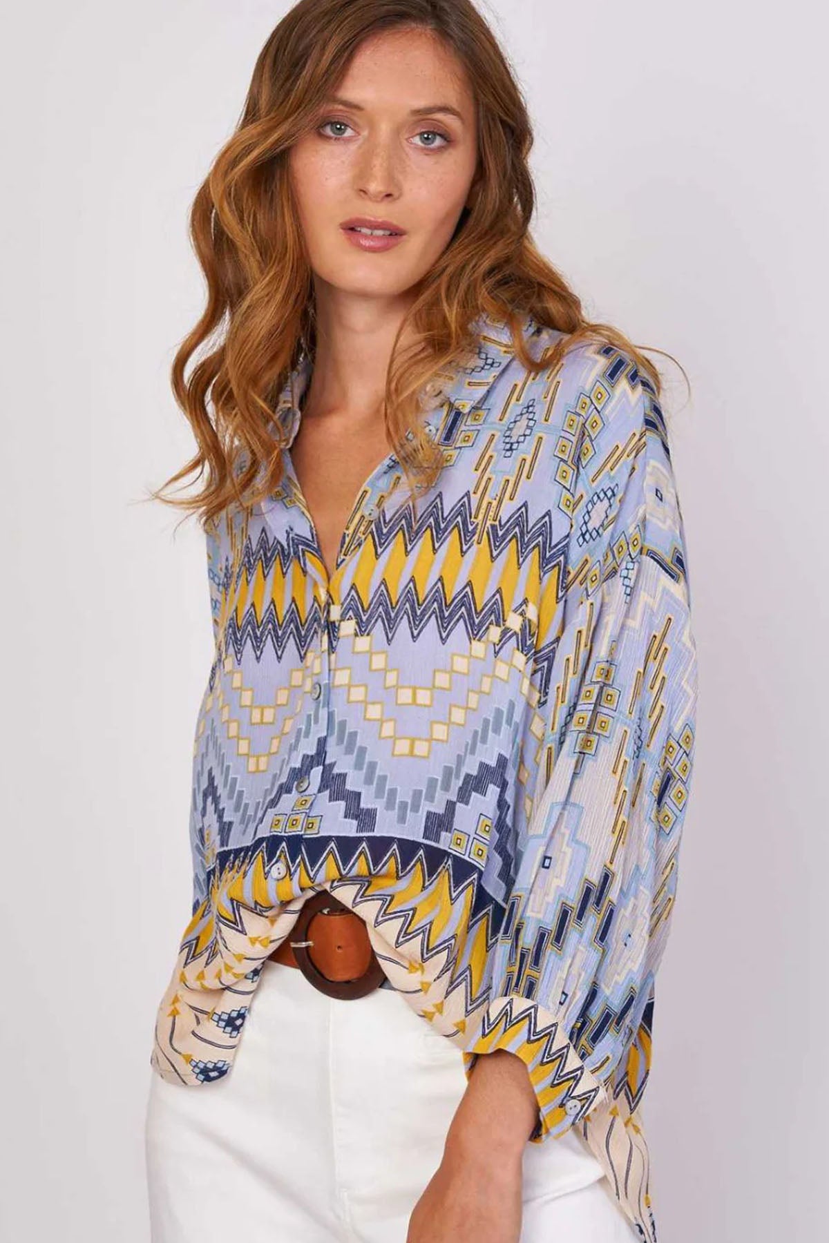 Rene Derhy Eliorette Desenli Gömlek-Libas Trendy Fashion Store