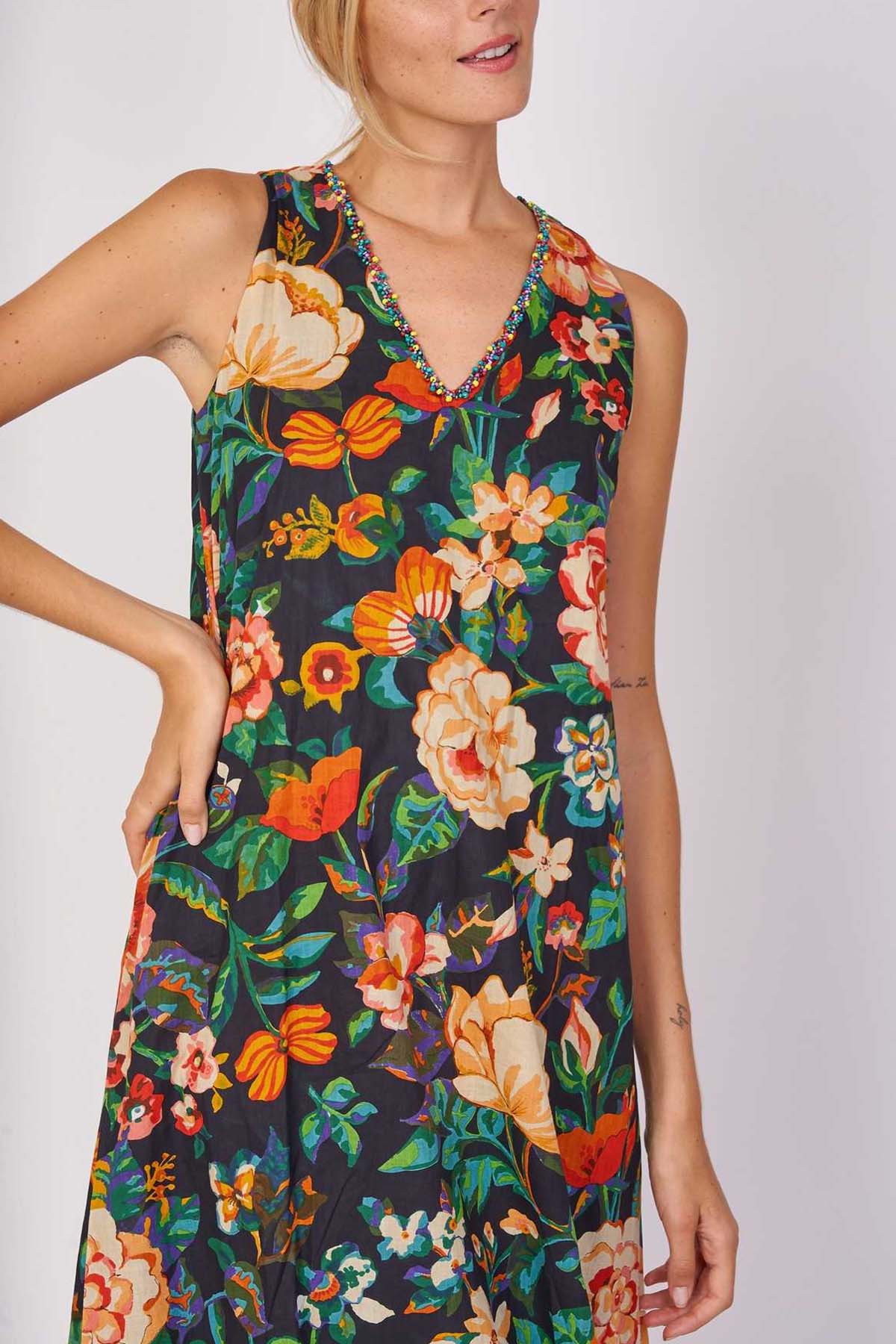 Rene Derhy Cabacero Midi Elbise-Libas Trendy Fashion Store