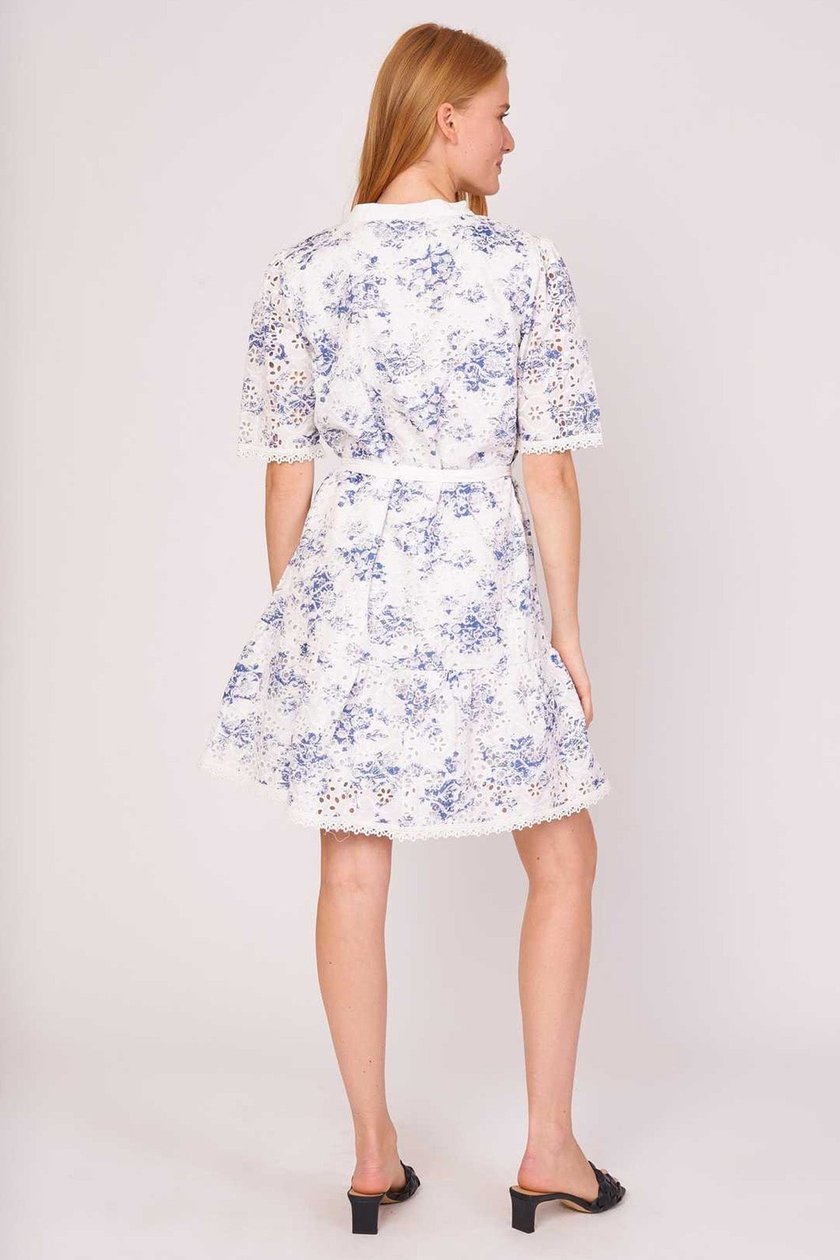 Rene Derhy Ceylan Kuşaklı Dizüstü Elbise-Libas Trendy Fashion Store