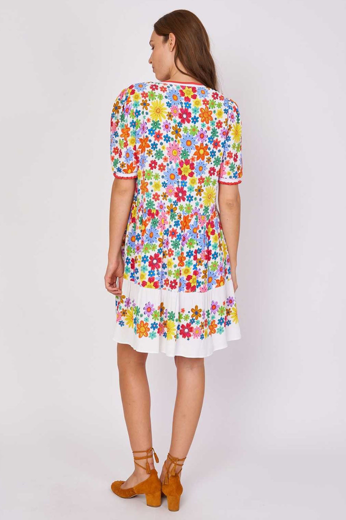 Rene Derhy Constance V Yaka Dizüstü Elbise-Libas Trendy Fashion Store