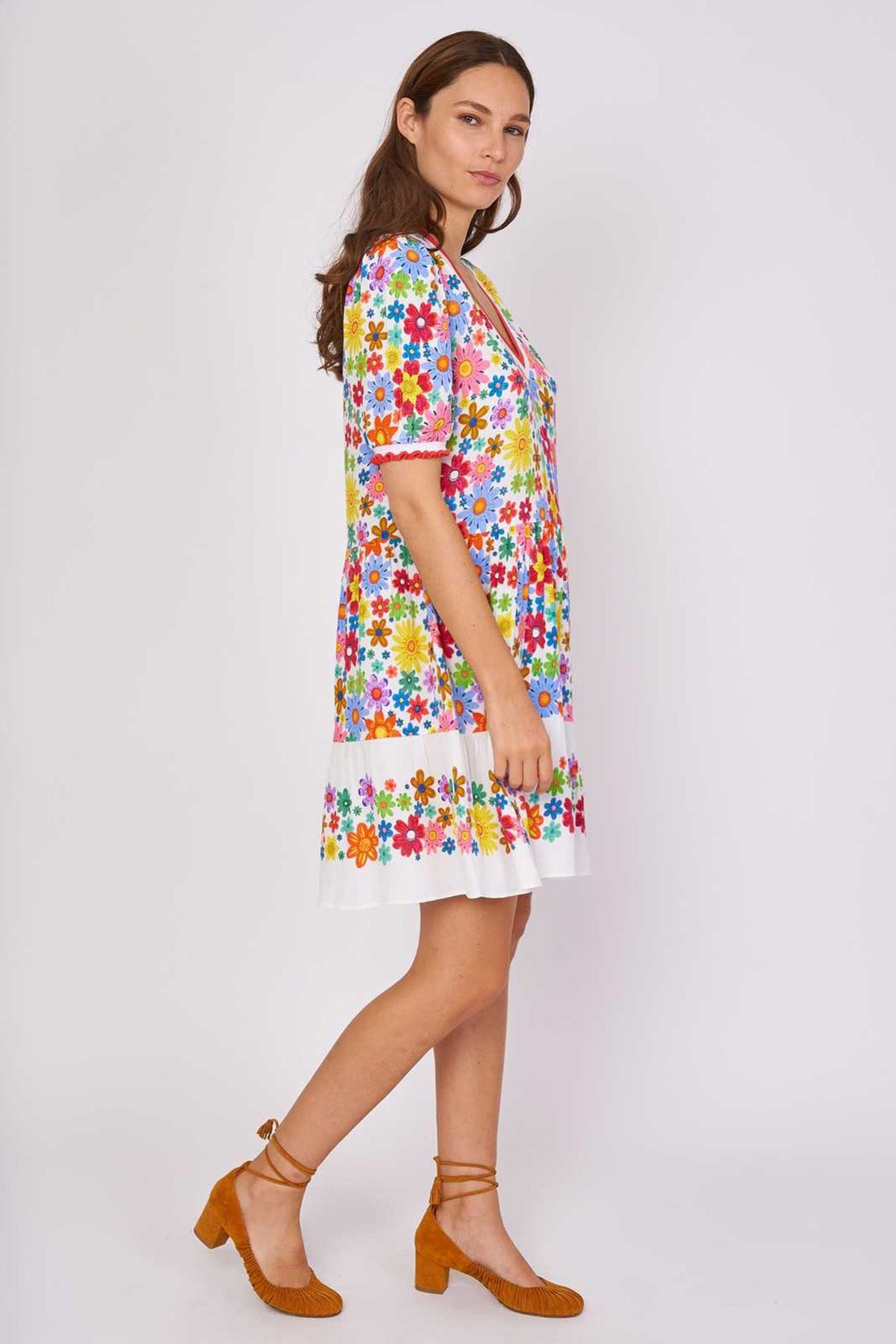 Rene Derhy Constance V Yaka Dizüstü Elbise-Libas Trendy Fashion Store