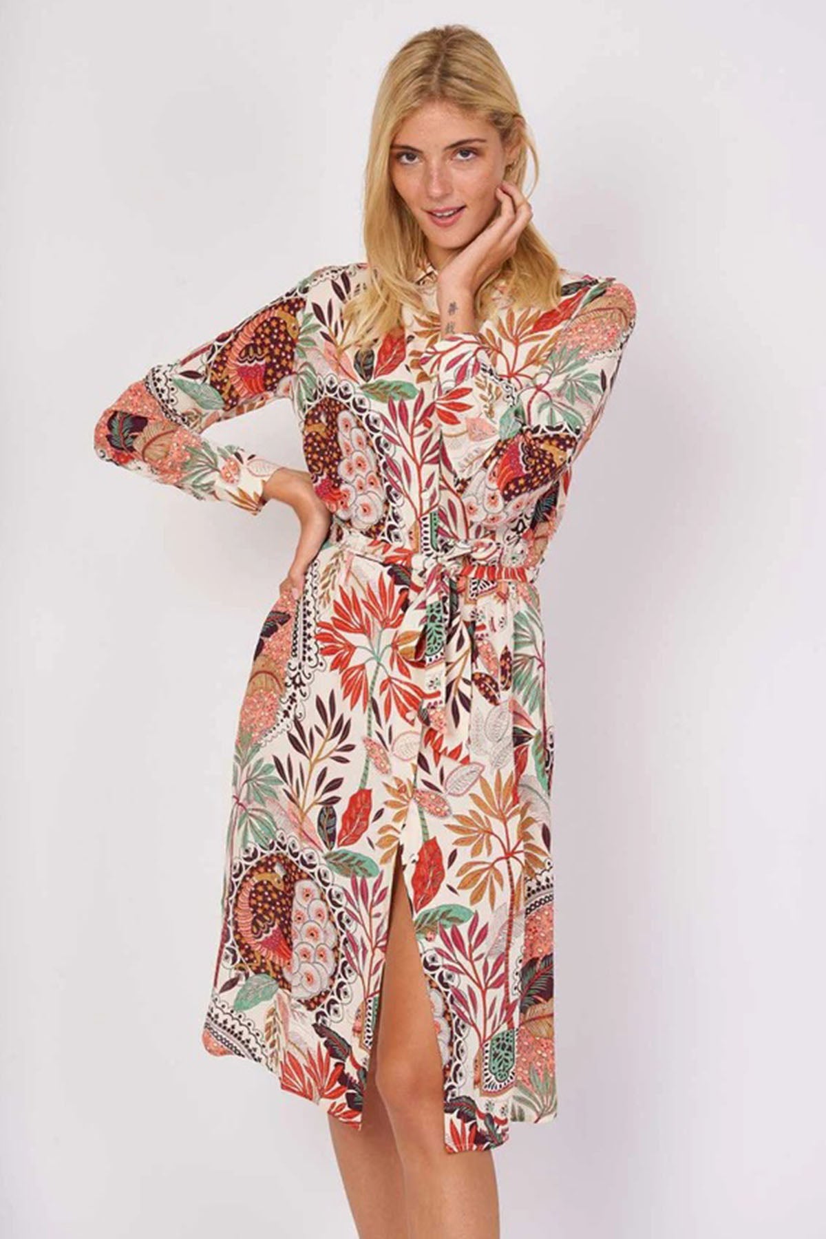 Rene Derhy Cadena Midi Gömlek Elbise