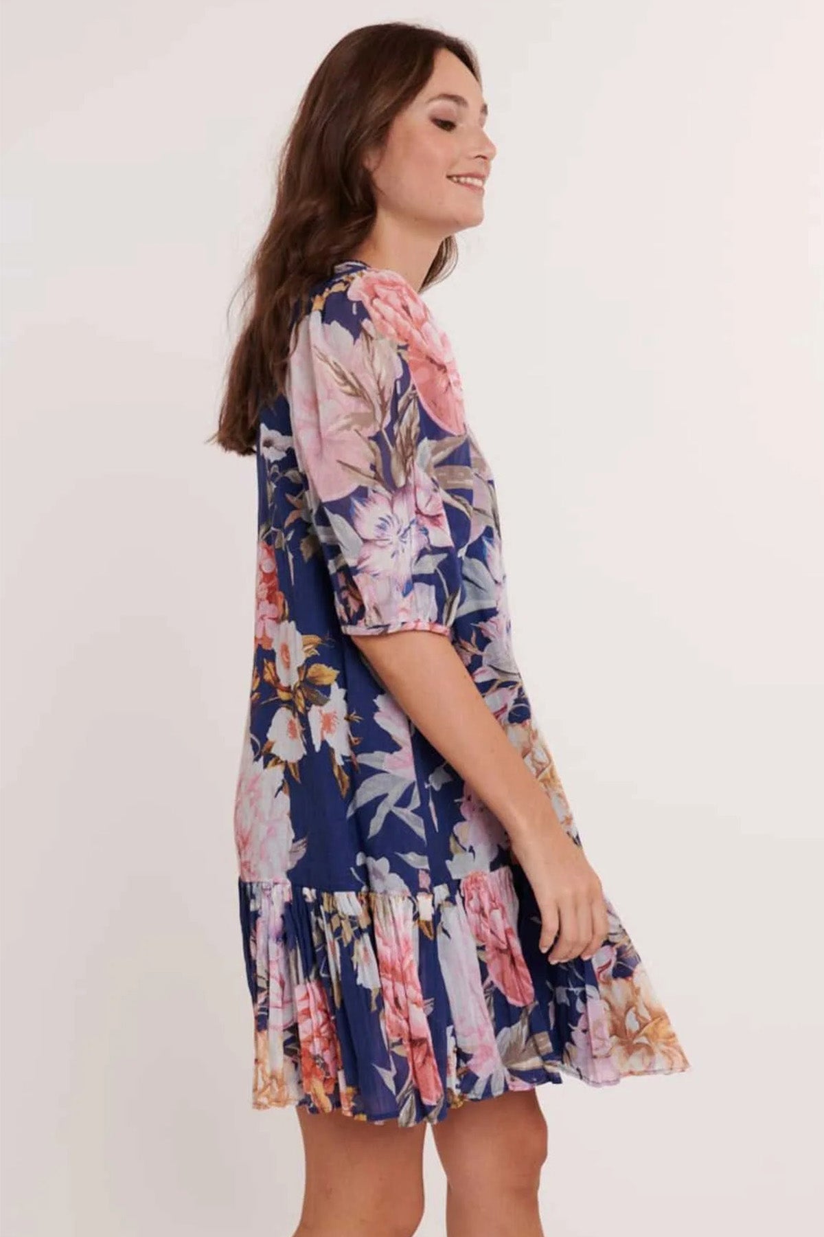 Rene Derhy Canarias V Yaka Dizüstü Elbise