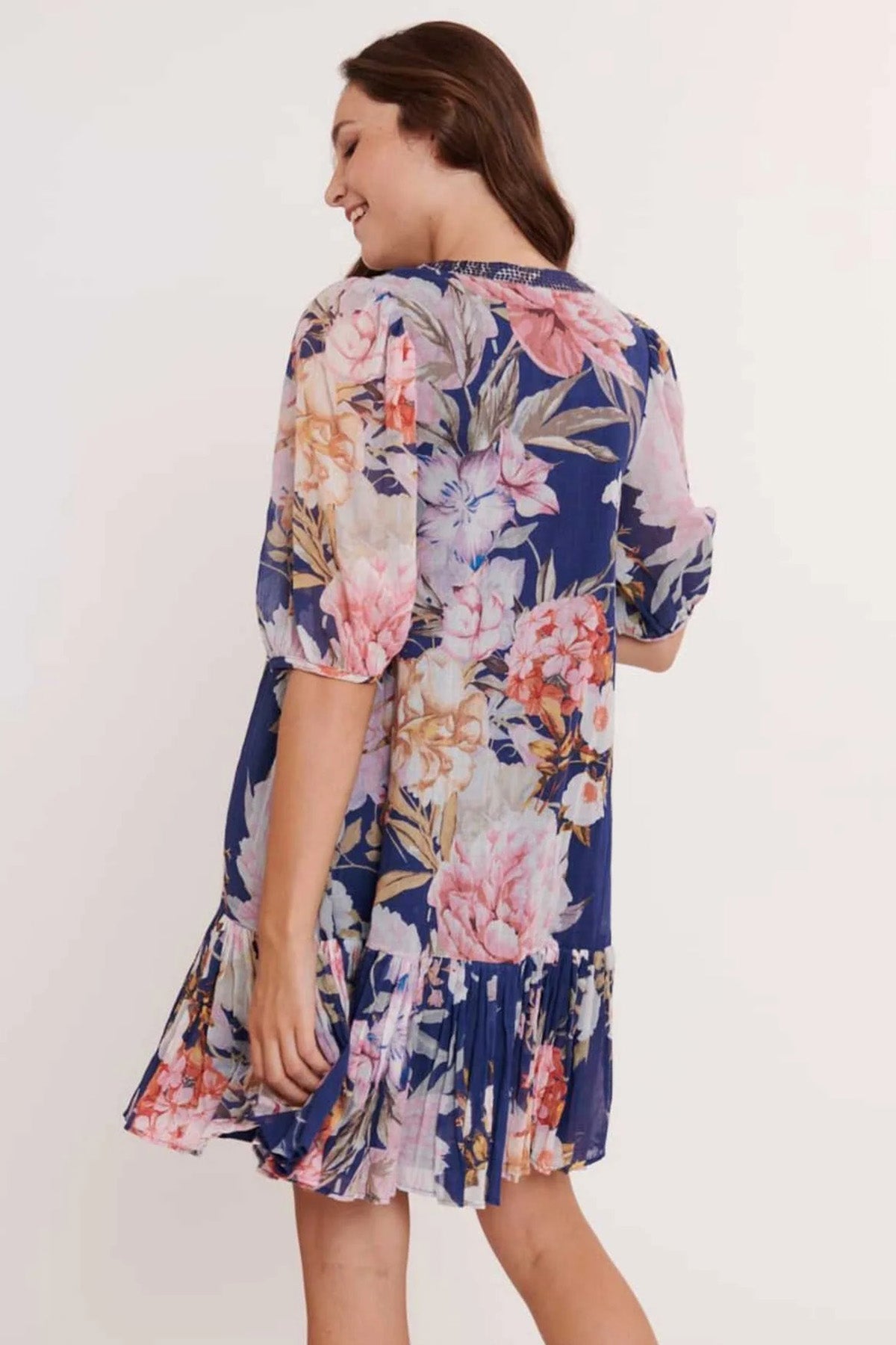 Rene Derhy Canarias V Yaka Dizüstü Elbise