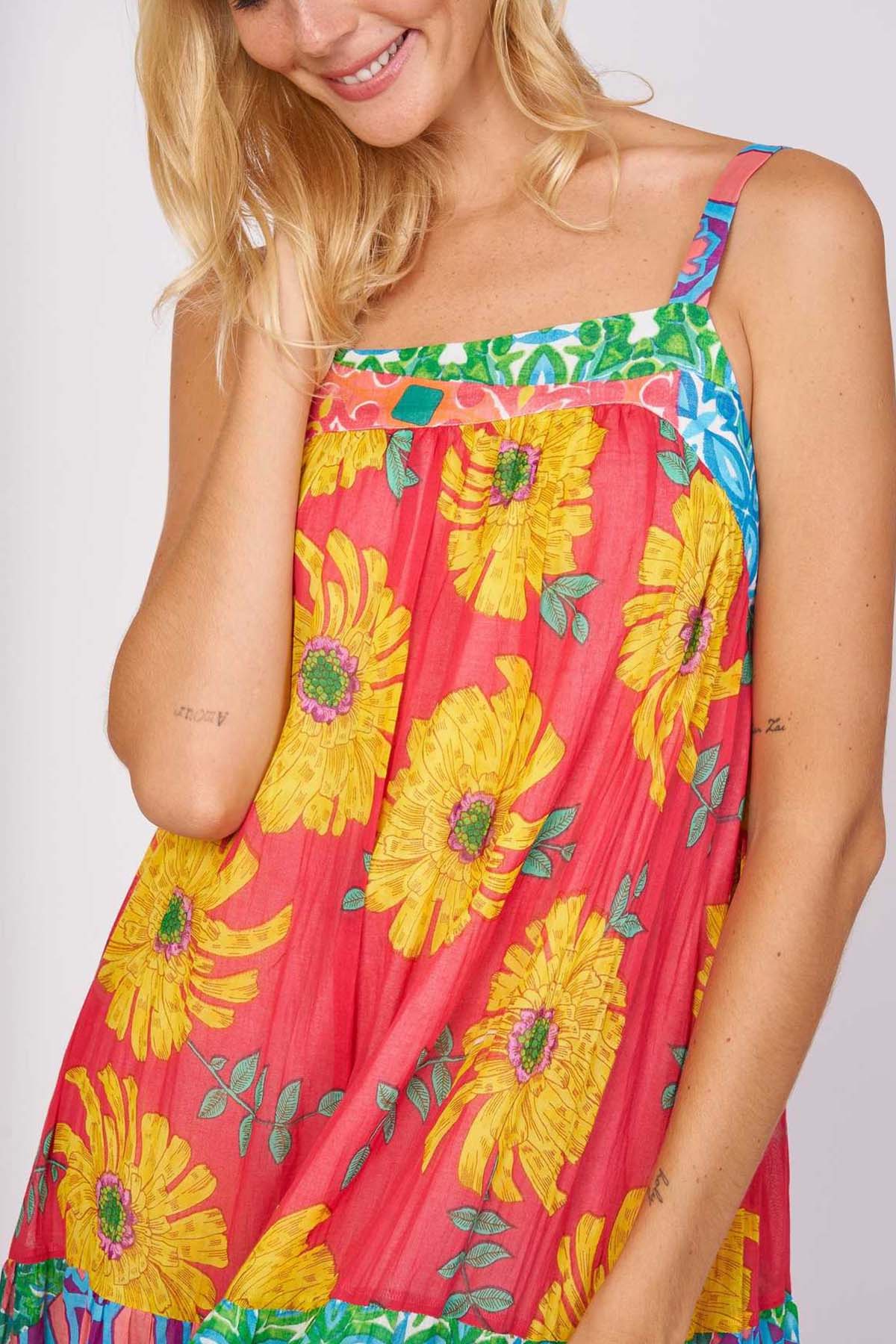 Rene Derhy Choregraphie Belden Kuşaklı Maxi Elbise-Libas Trendy Fashion Store