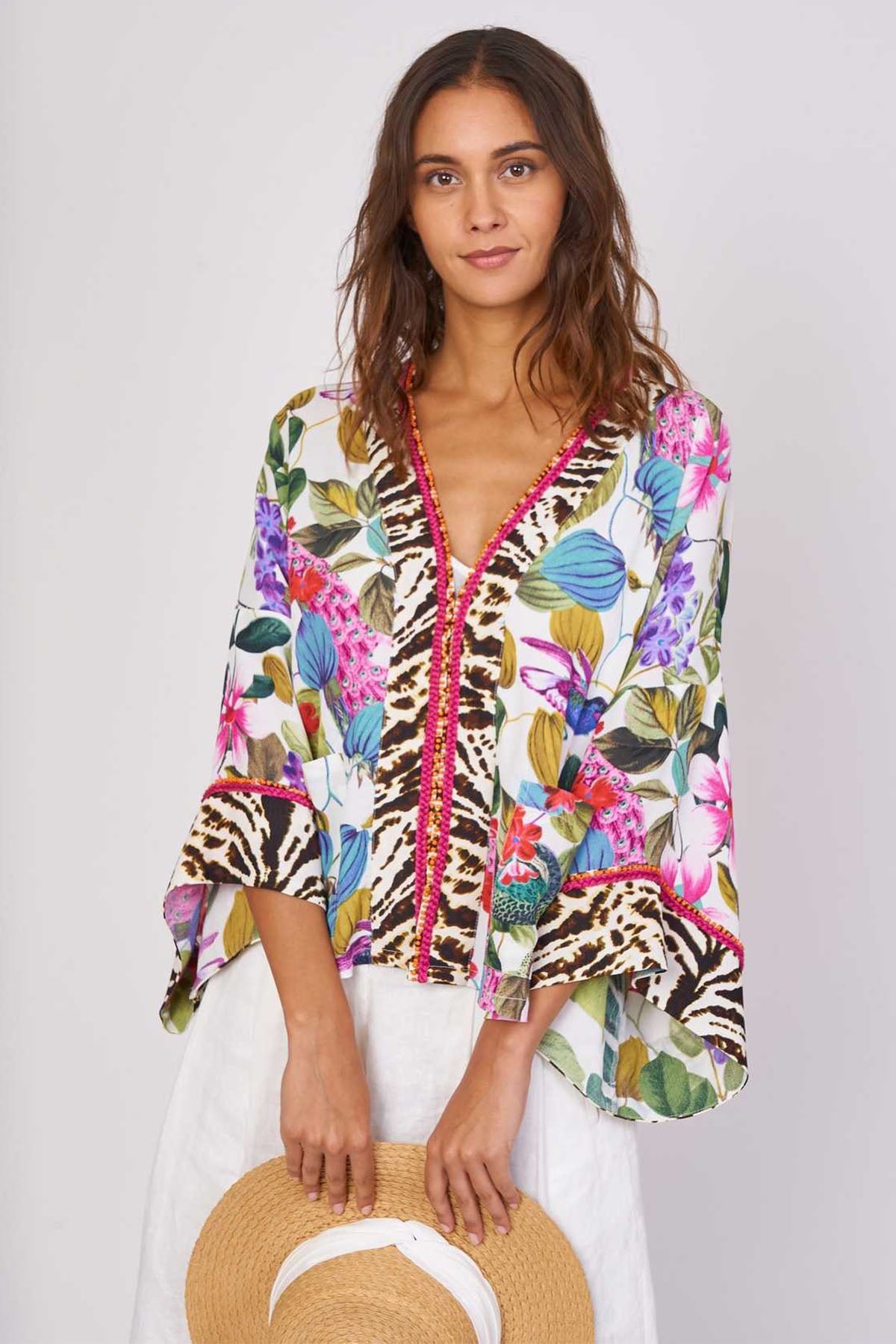 Rene Derhy Iceberg V Yaka Bluz-Libas Trendy Fashion Store