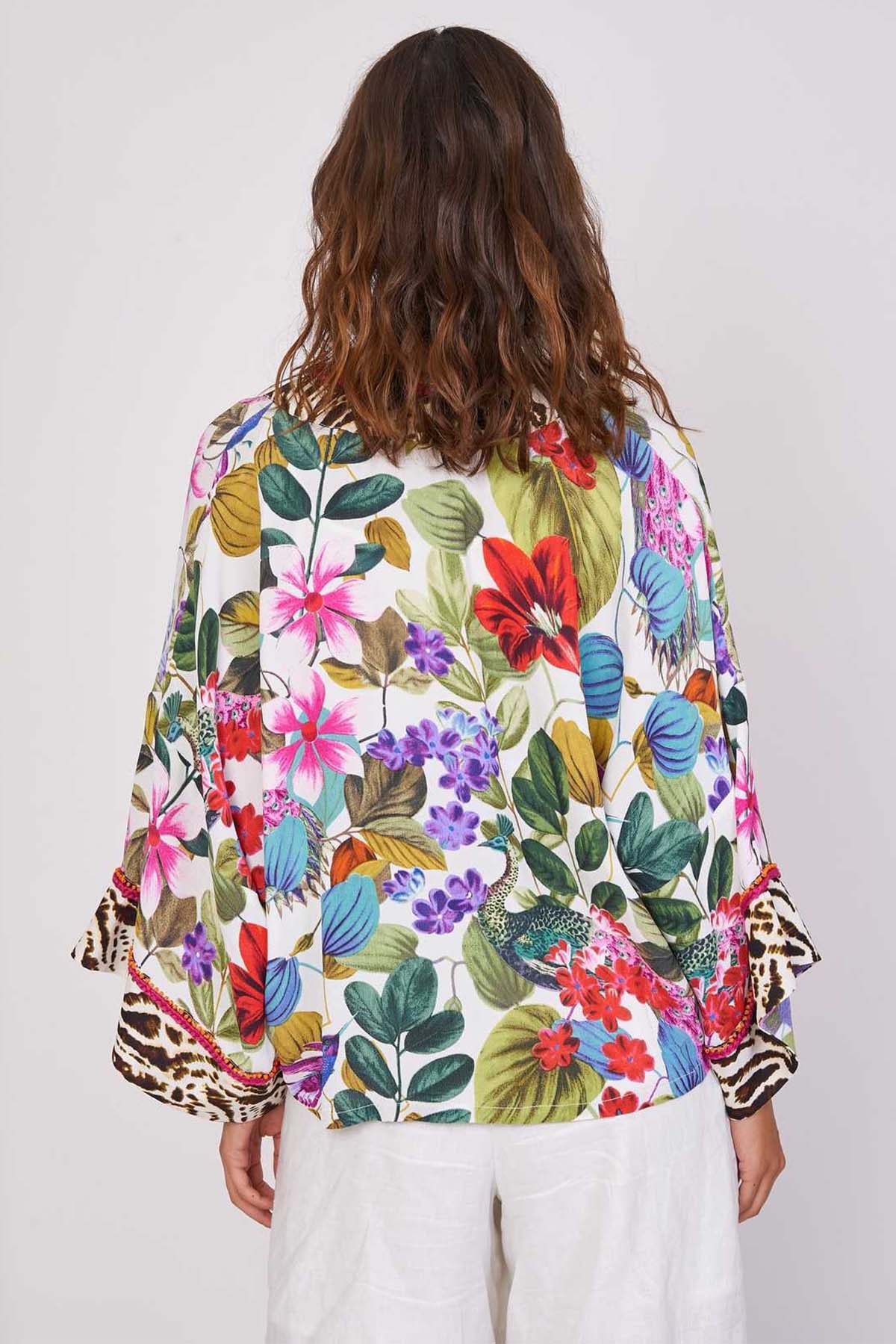 Rene Derhy Iceberg V Yaka Bluz-Libas Trendy Fashion Store