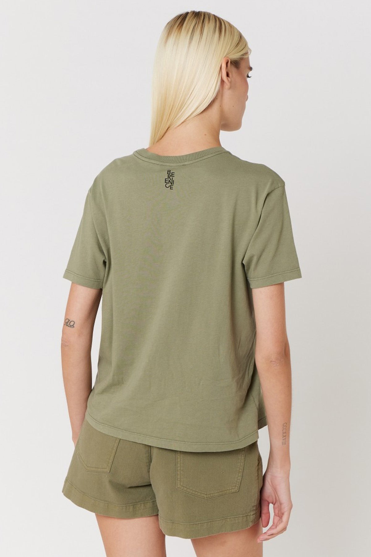 Berenice Ensweresmee Logolu Yuvarlak Yaka T-shirt-Libas Trendy Fashion Store