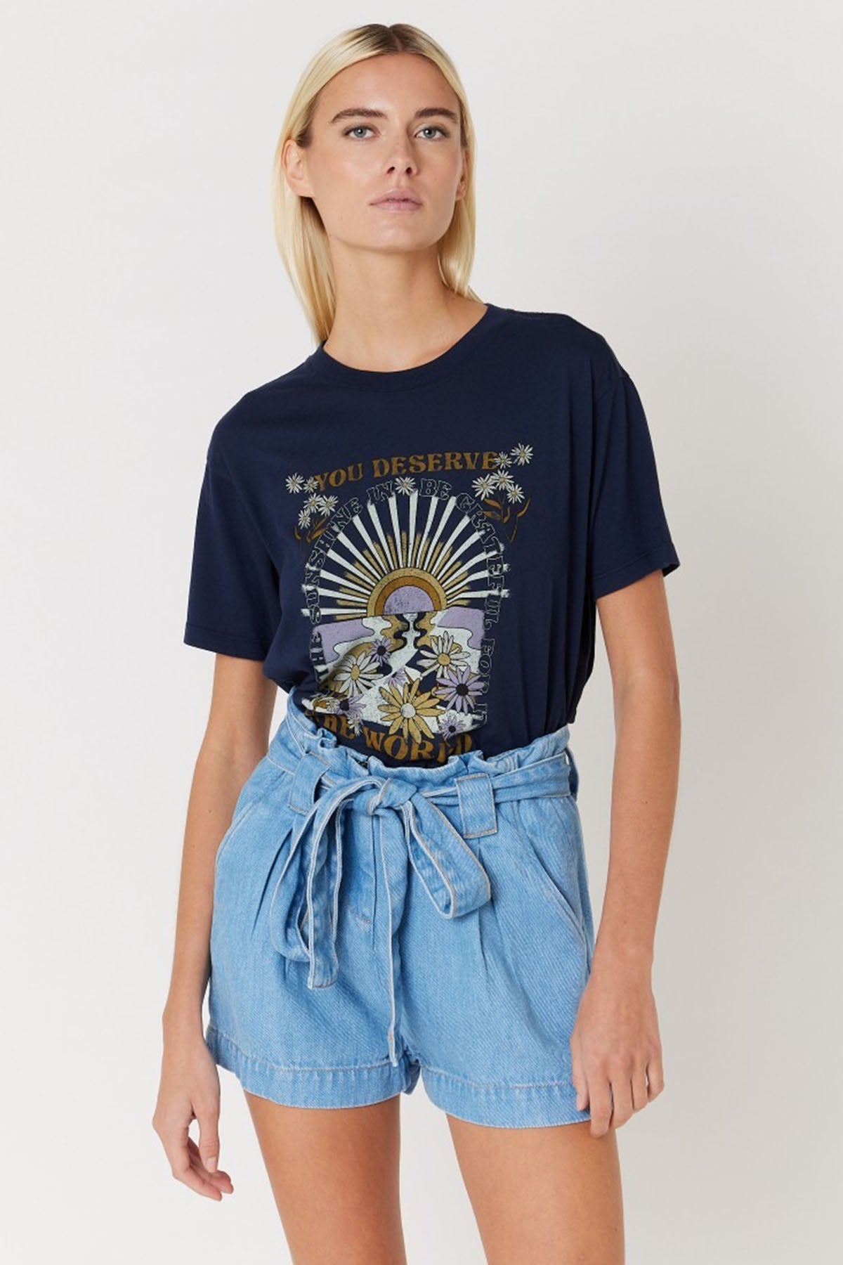 Berenice Ensweresmee Logolu Yuvarlak Yaka T-shirt