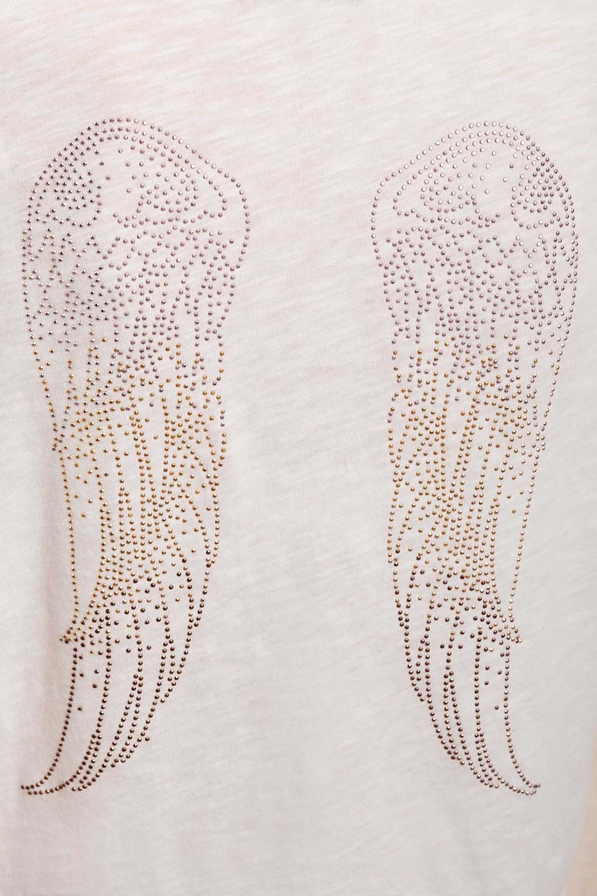 Berenice Emmawings Kanat Desenli V Yaka T-shirt-Libas Trendy Fashion Store