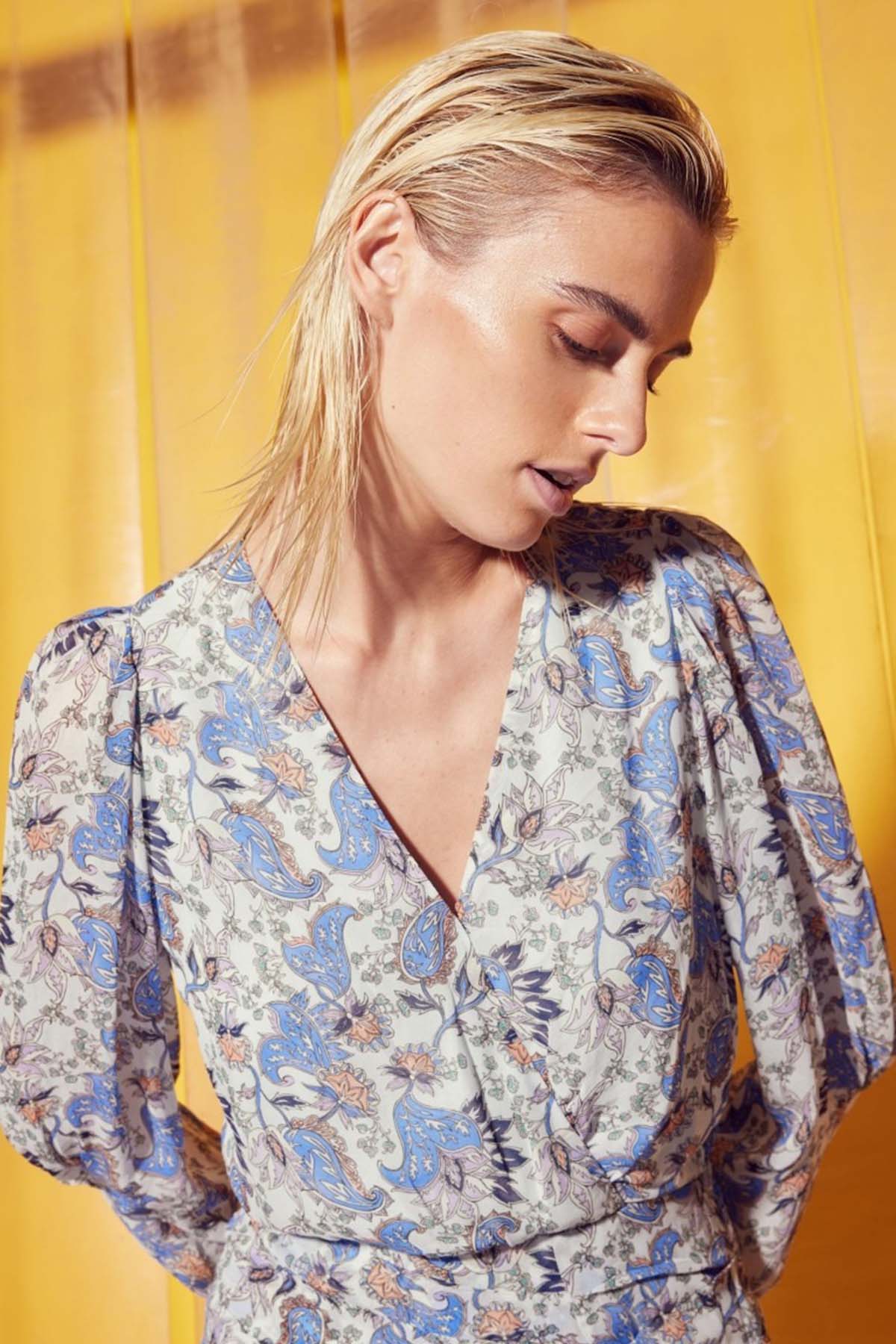 Berenice Rela V Yaka Mini Elbise-Libas Trendy Fashion Store