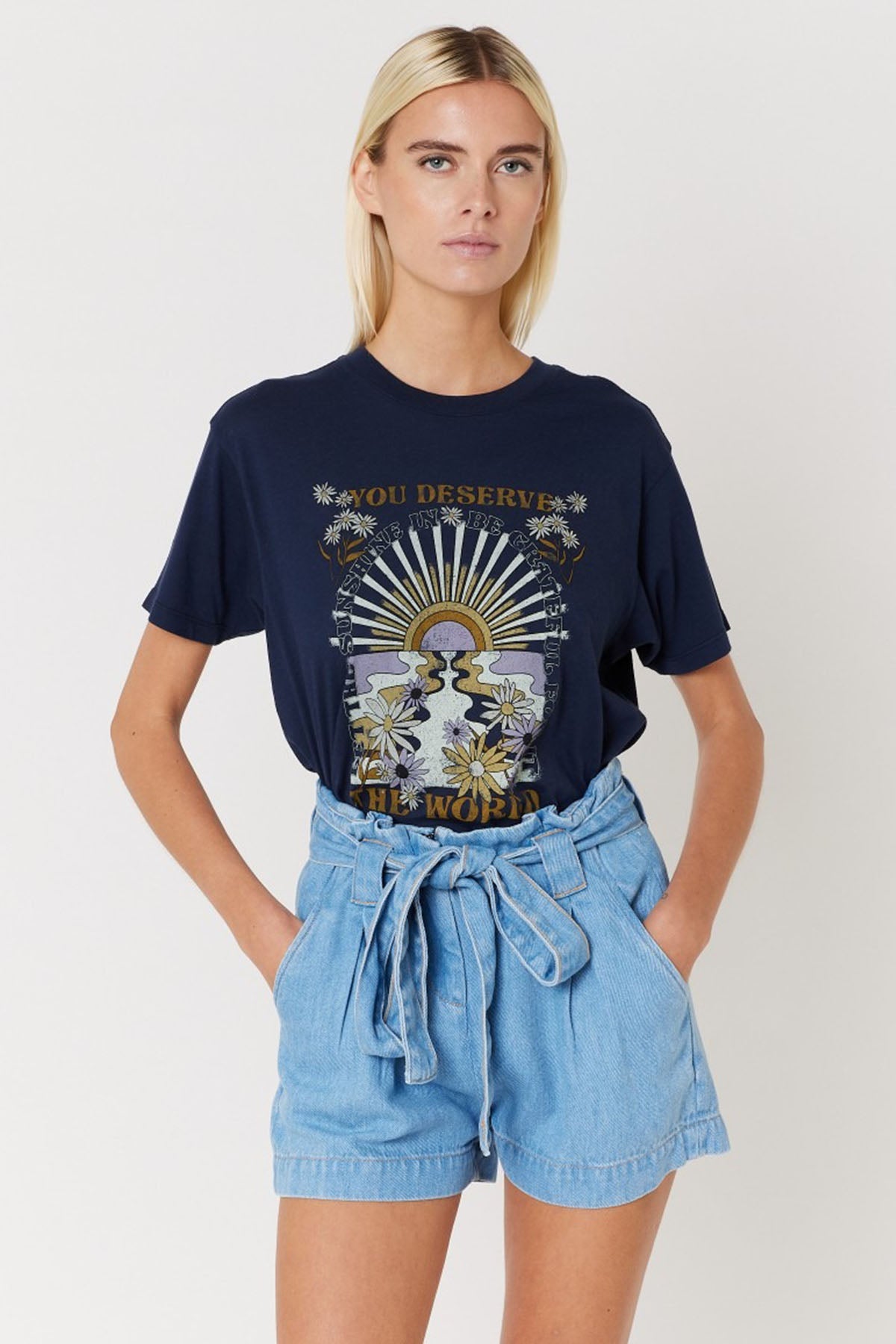 Berenice Solar Pileli Yüksek Bel Şort-Libas Trendy Fashion Store