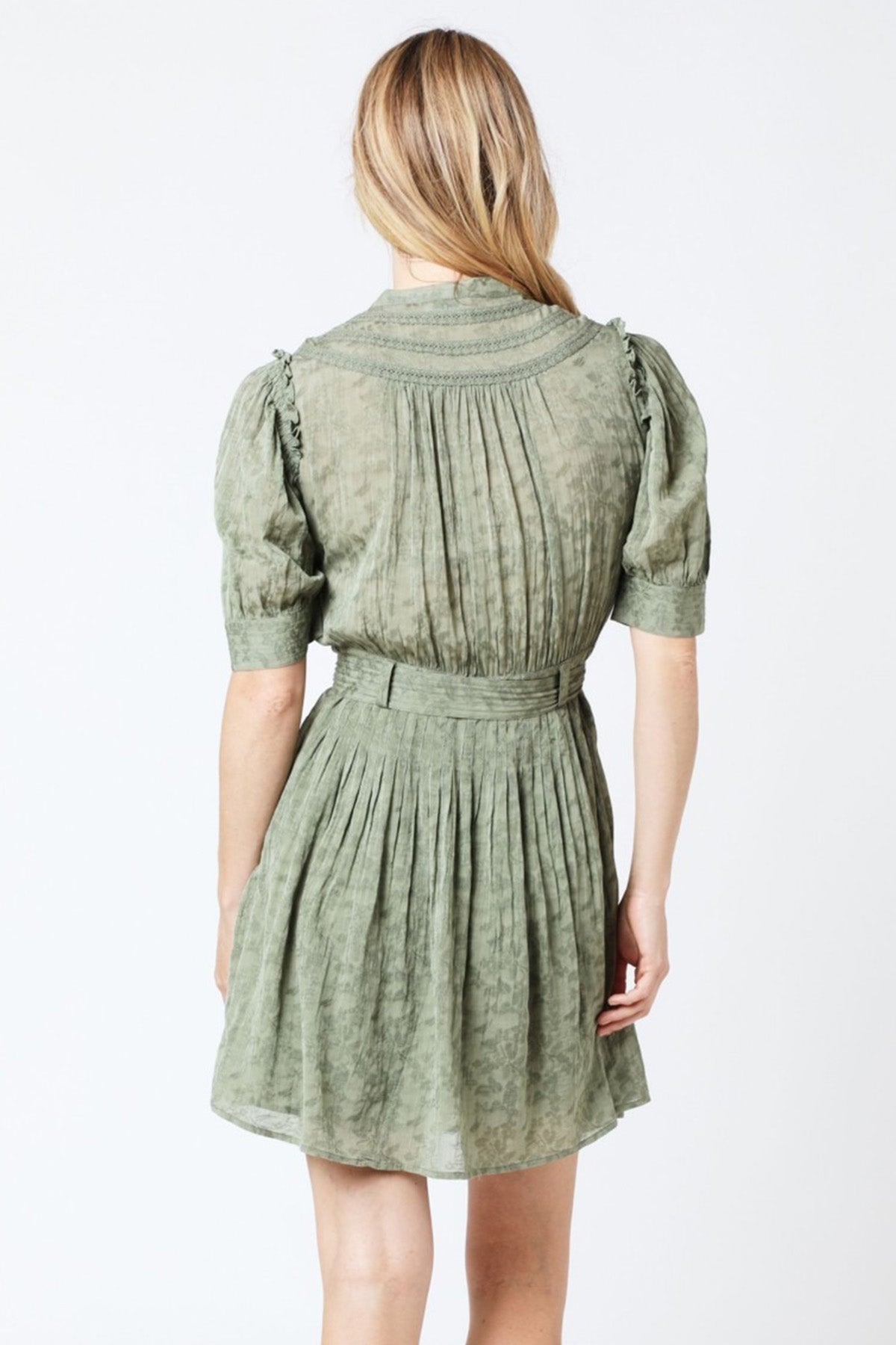 Berenice Rapa V Yaka Mini Elbise-Libas Trendy Fashion Store