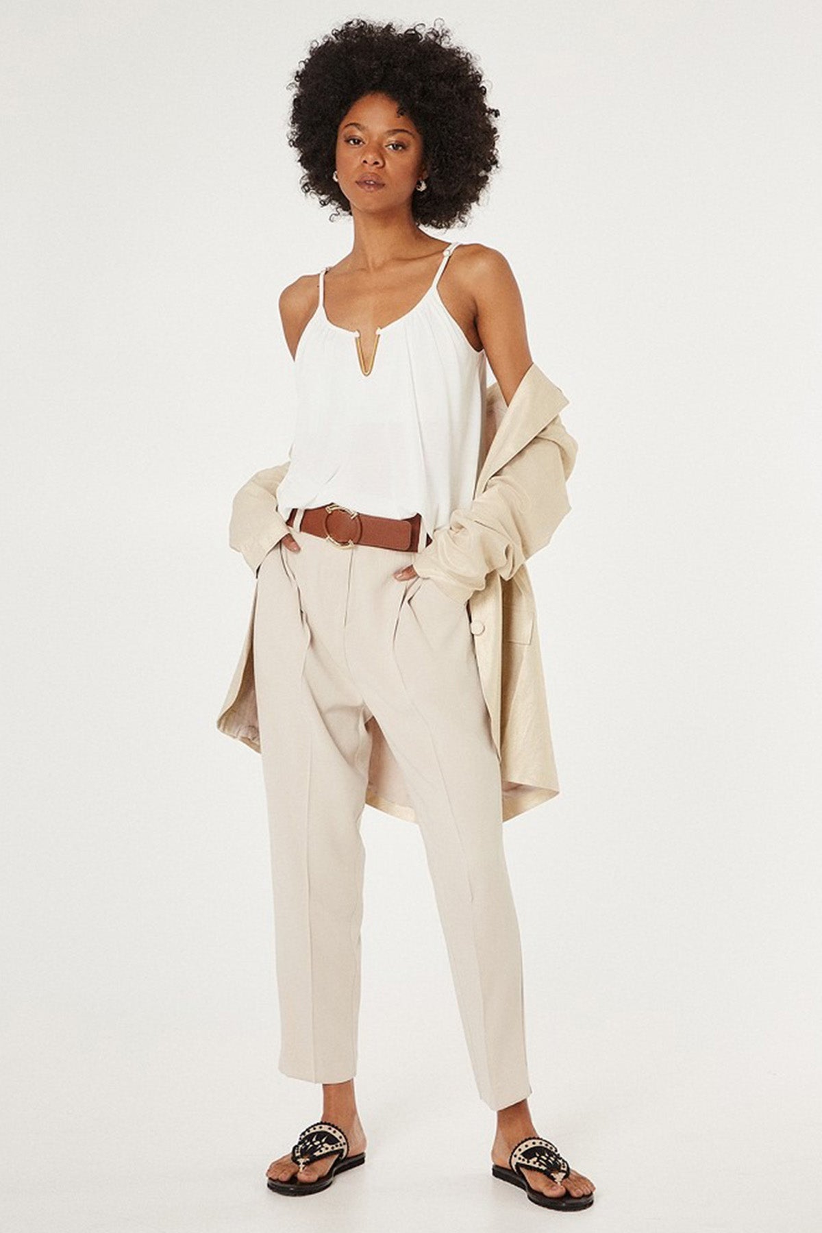 Bsb Pileli Yüksek Bel Pantolon-Libas Trendy Fashion Store