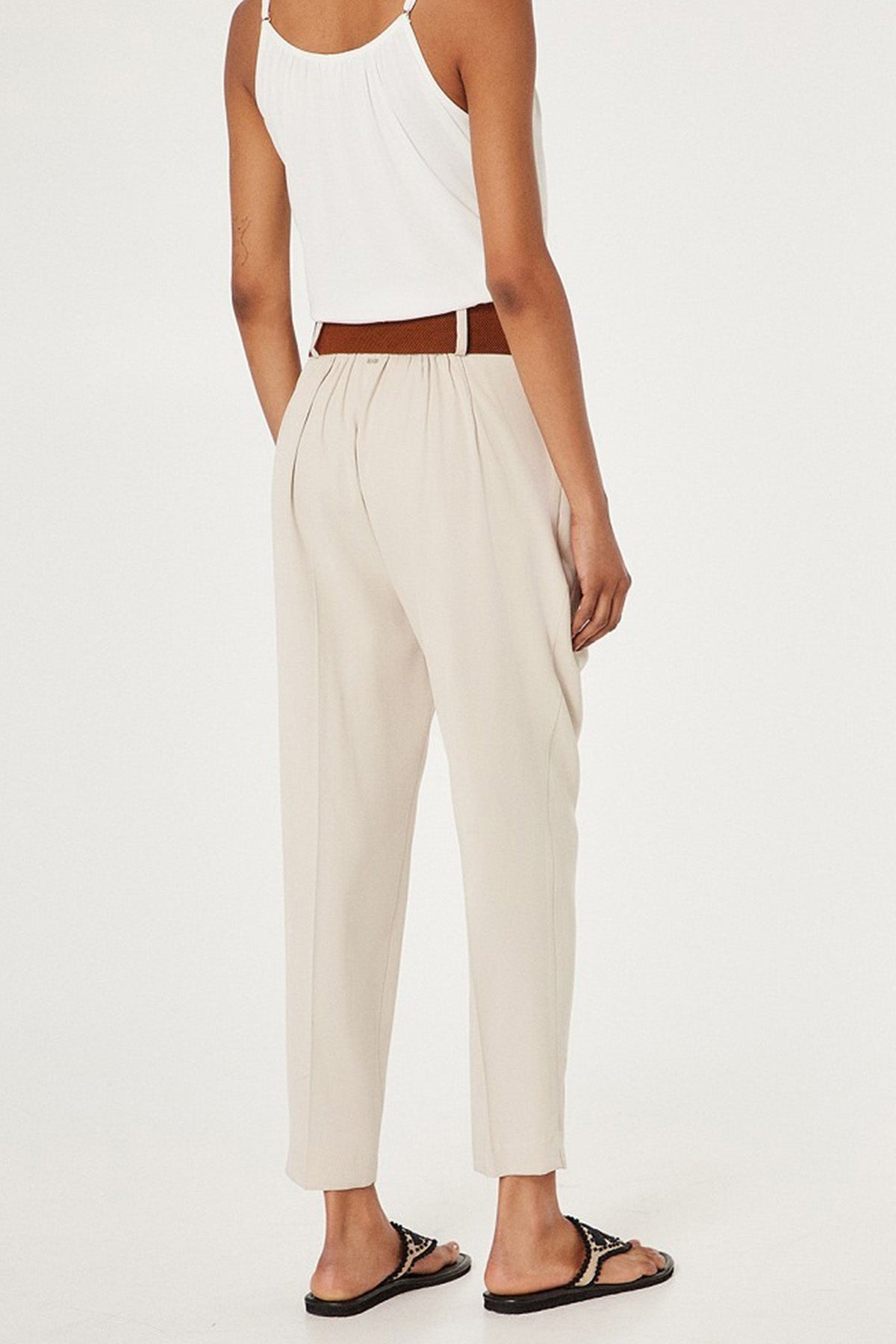 Bsb Pileli Yüksek Bel Pantolon-Libas Trendy Fashion Store