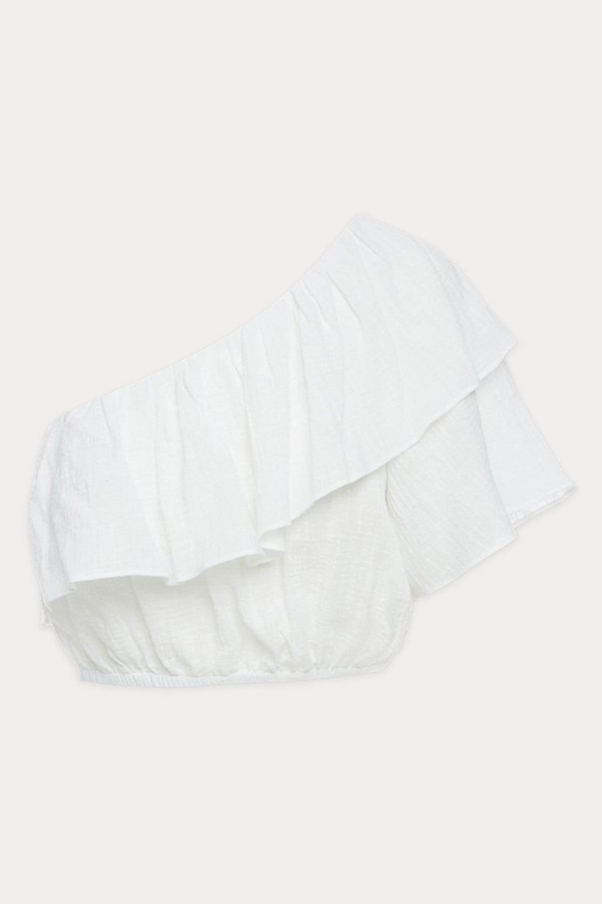 Bsb Tek Omuzlu Crop Bluz-Libas Trendy Fashion Store