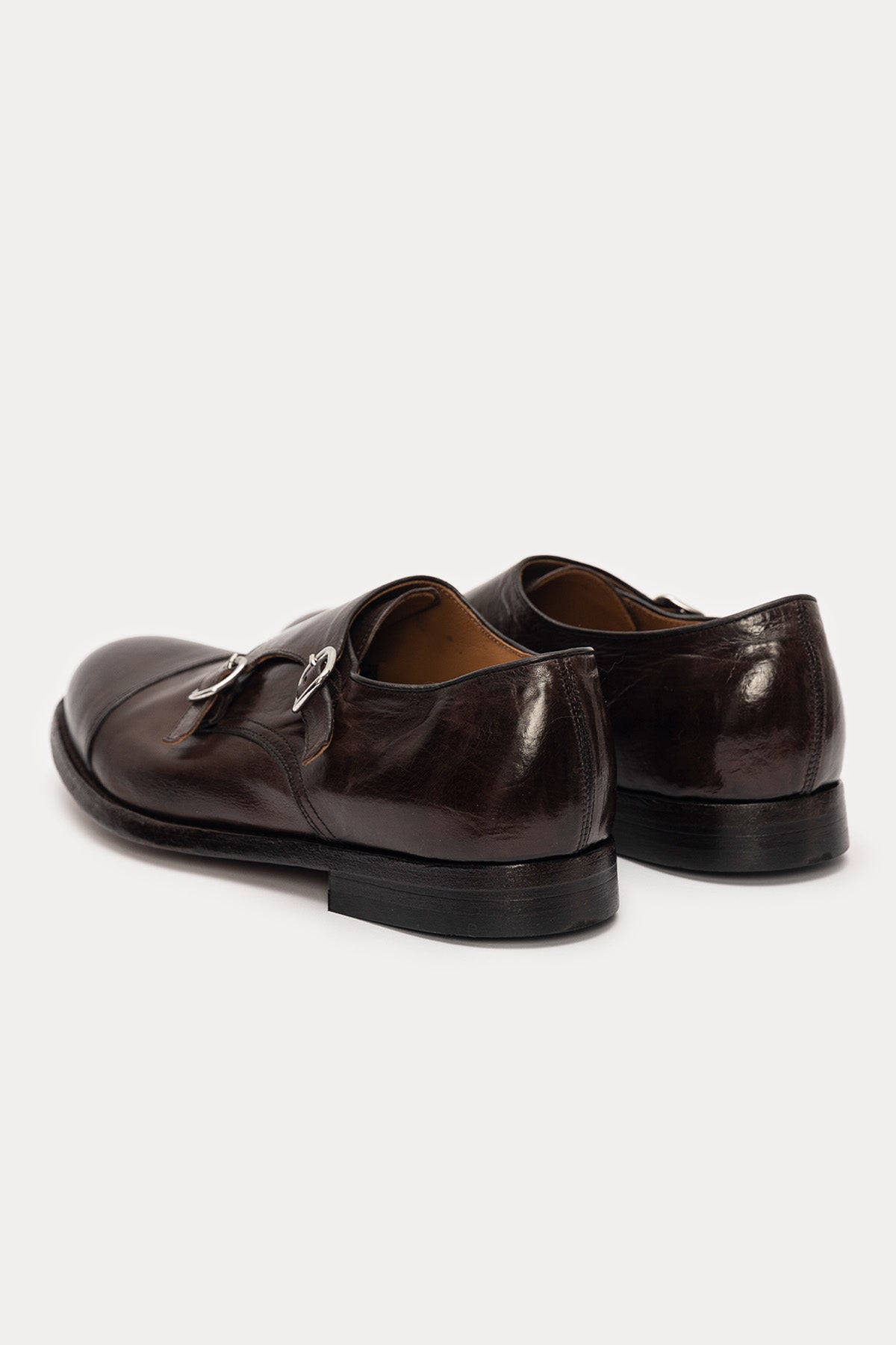 Green George Çift Tokalı Deri Loafer Ayakkabı