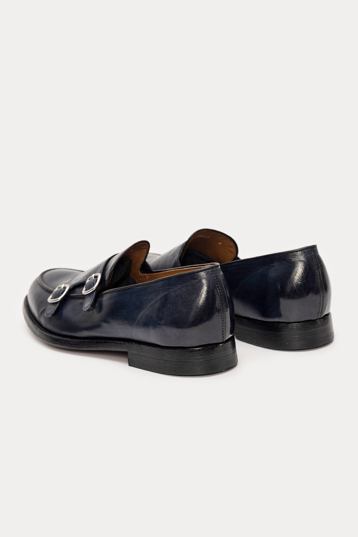 Green George Çift Tokalı Deri Loafer Ayakkabı