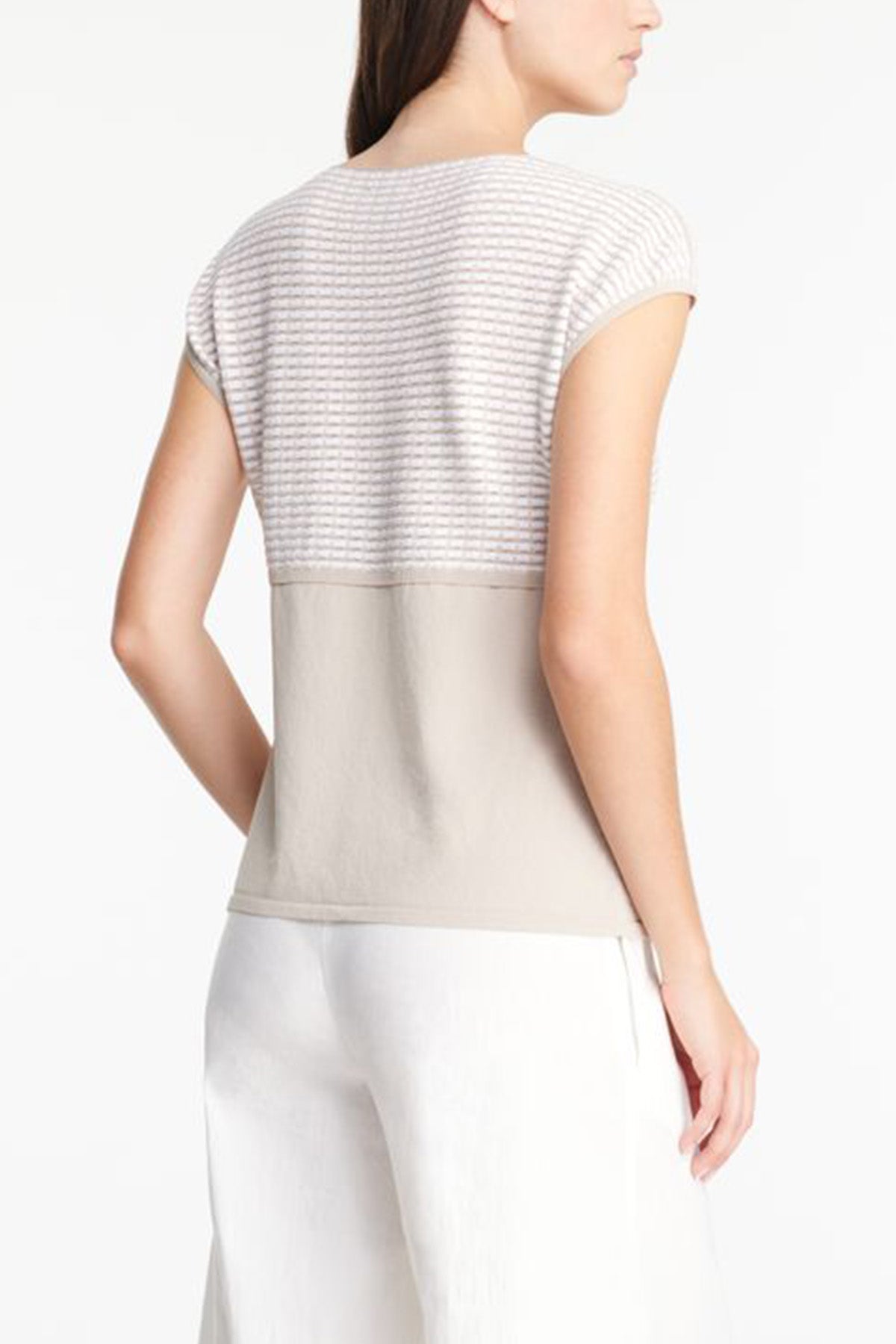 Sarah Pacini Örgü Detaylı V Yaka Bluz-Libas Trendy Fashion Store