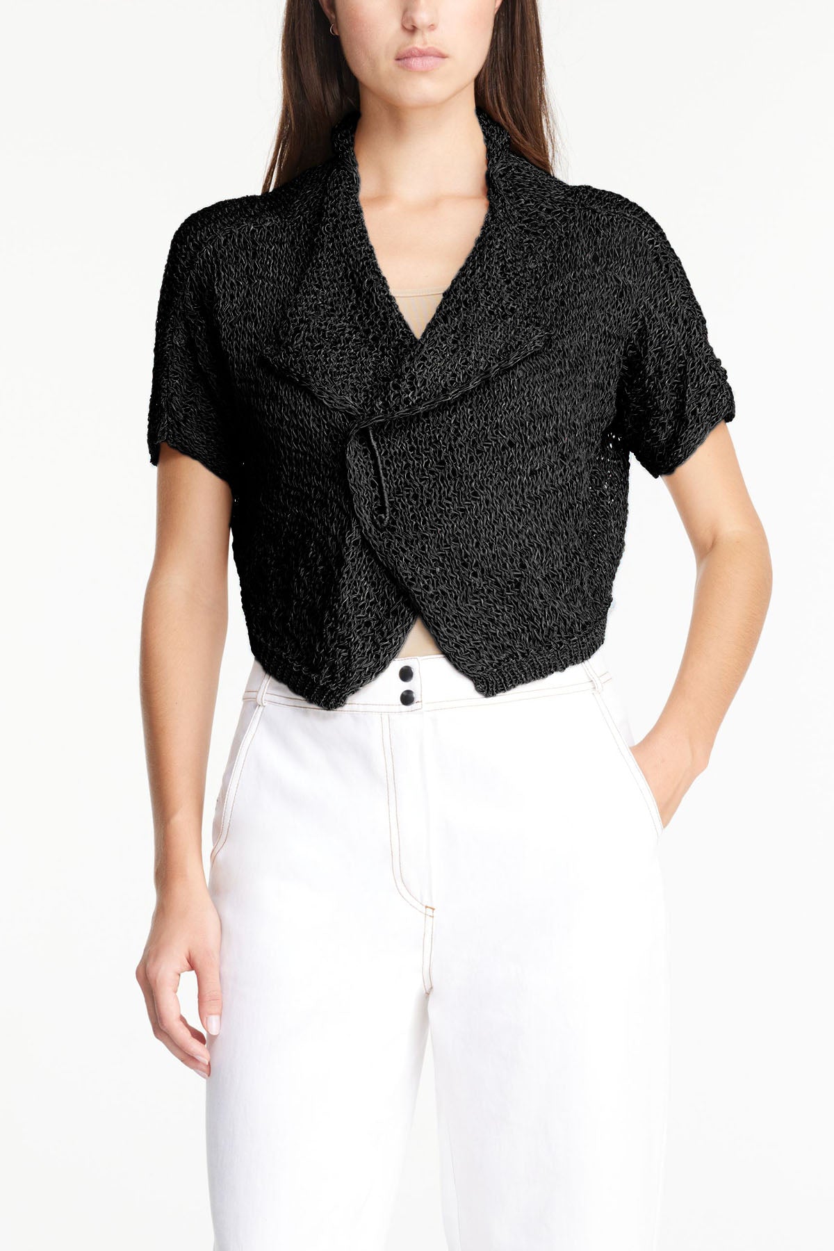 Sarah Pacini Kruvaze Örgü Ceket-Libas Trendy Fashion Store