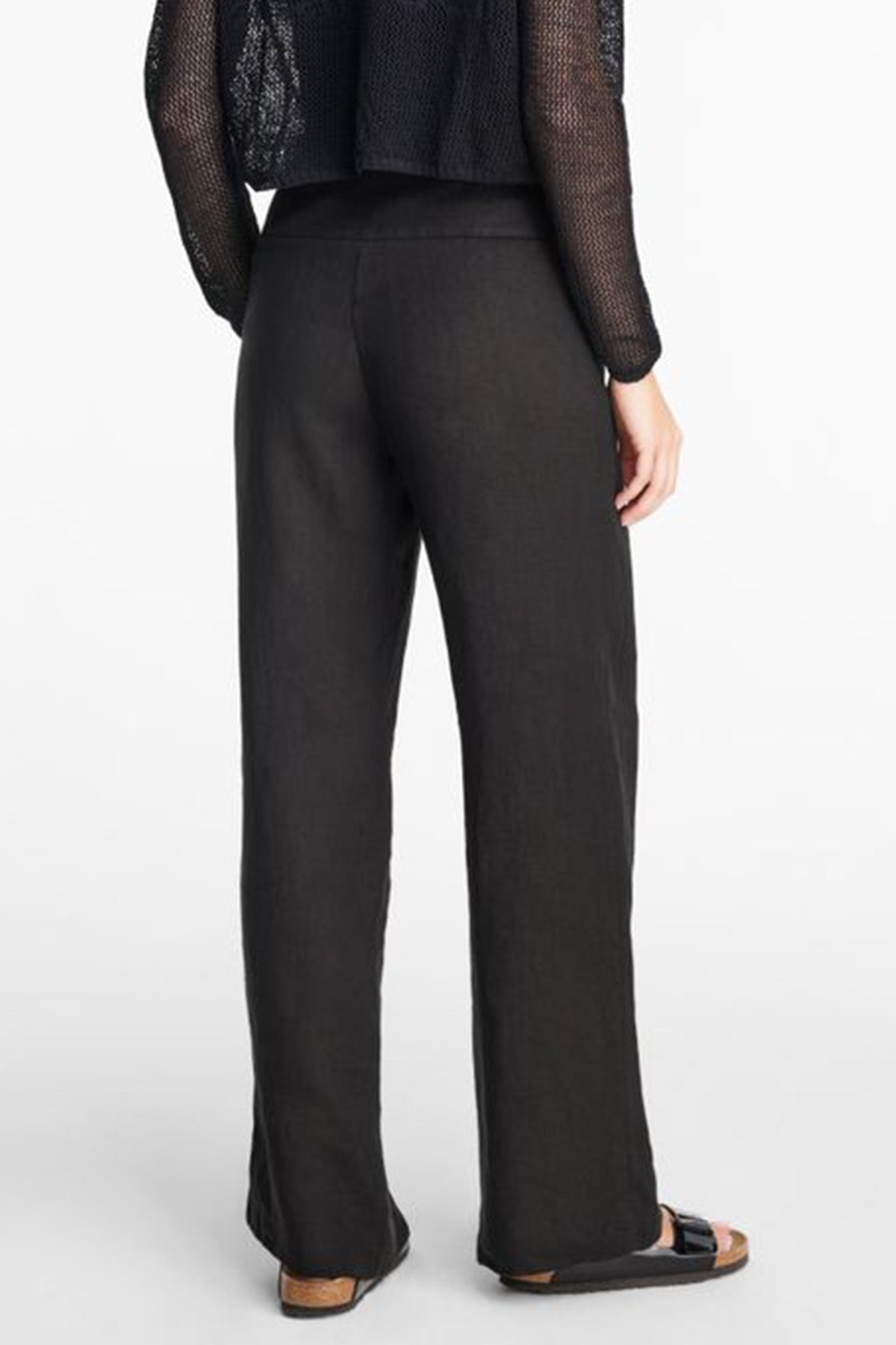 Sarah Pacini Yüksek Bel Rahat Kesim Keten Pantolon-Libas Trendy Fashion Store