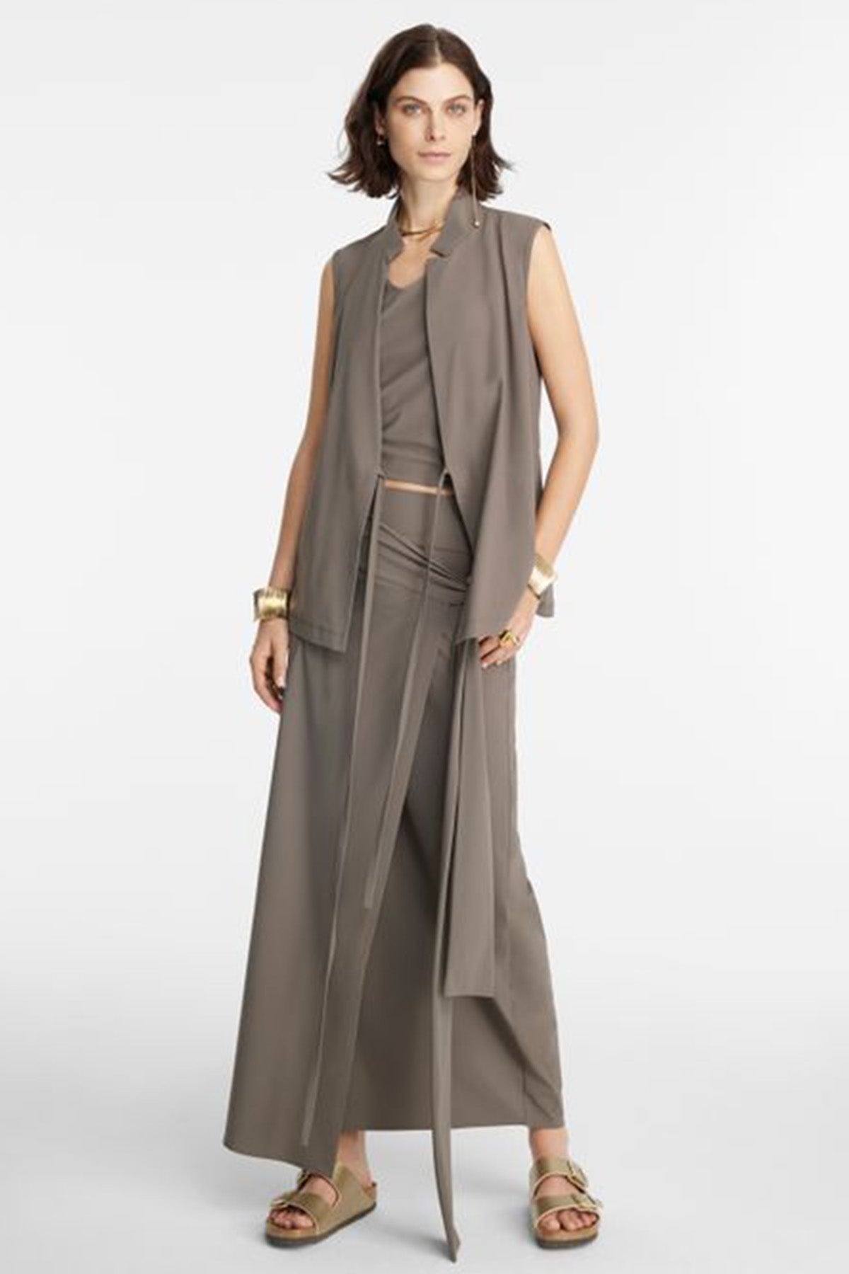 Sarah Pacini Kuşaklı Maxi Etek-Libas Trendy Fashion Store