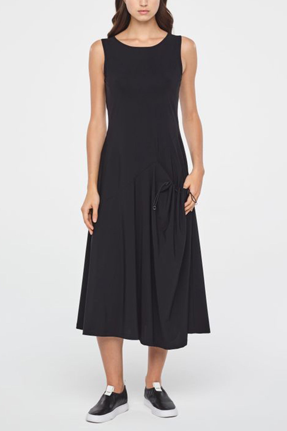 Sarah Pacini Cep Detaylı Midi Elbise-Libas Trendy Fashion Store