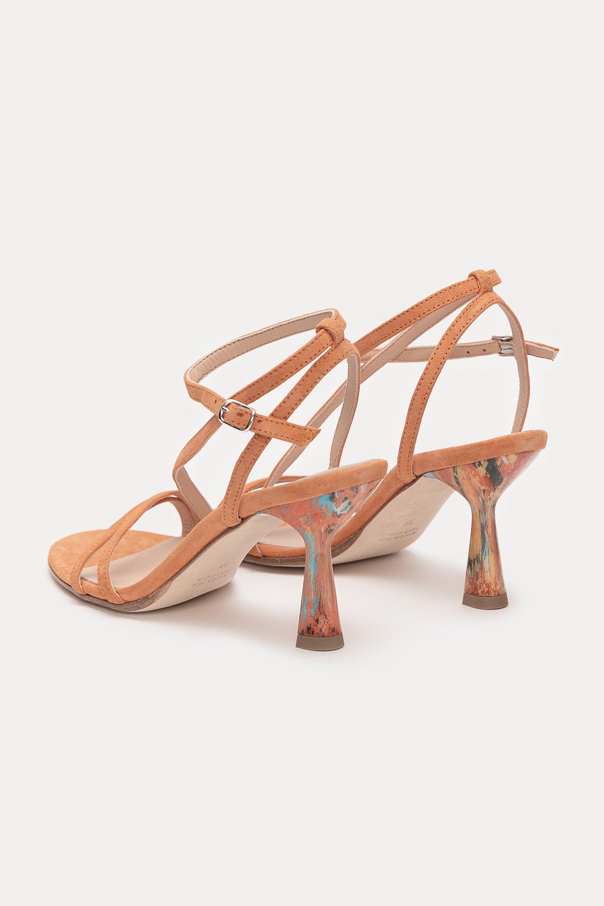 Fruit Topuklu Süet Sandalet