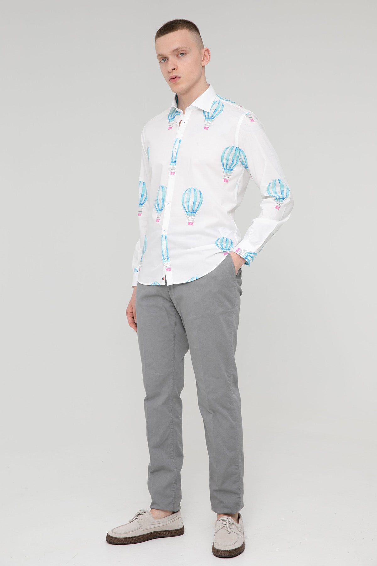 Poggianti Pisa Balon Desenli Gömlek-Libas Trendy Fashion Store