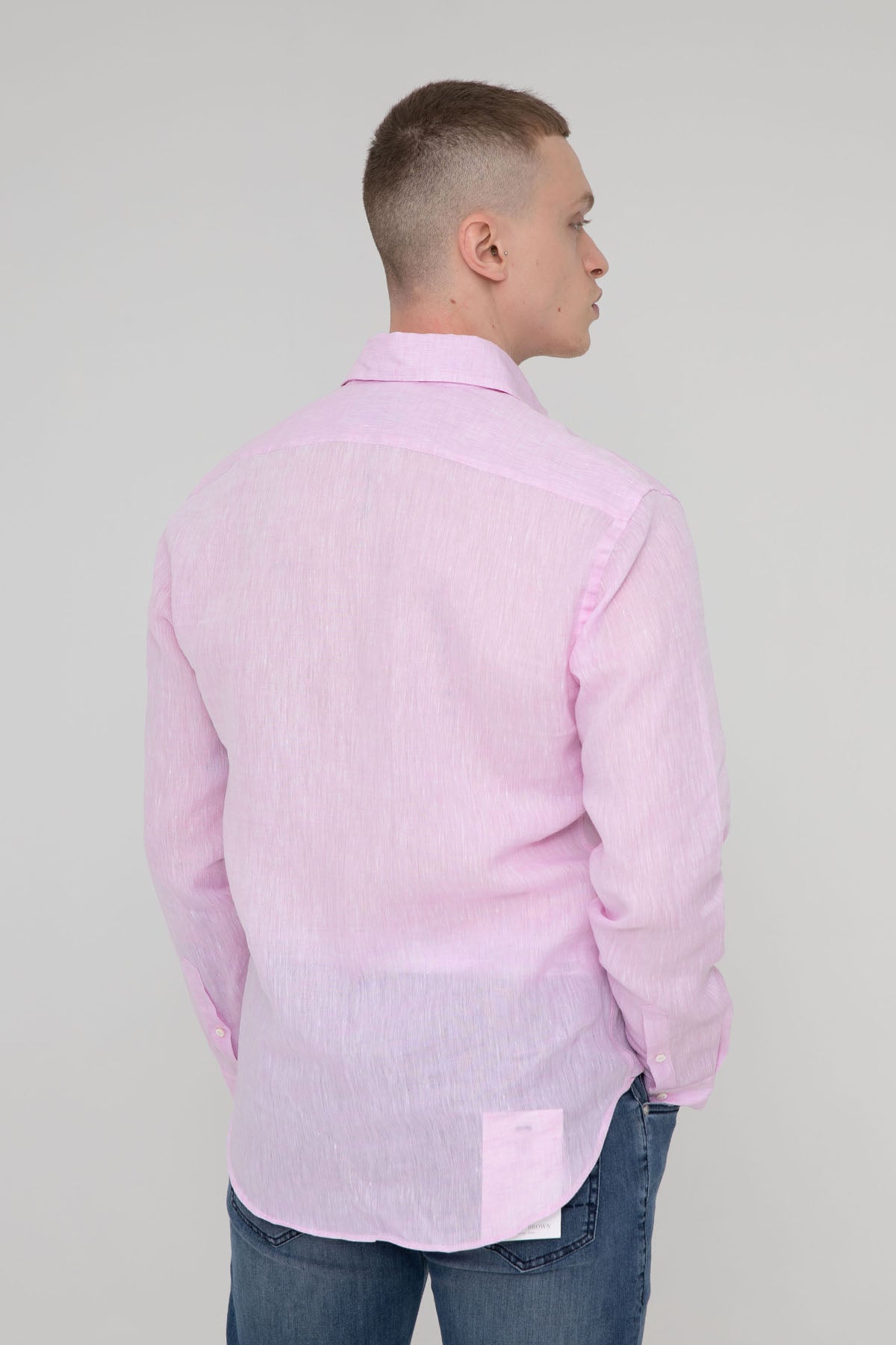 Poggianti İtalyan Yaka Keten Gömlek-Libas Trendy Fashion Store