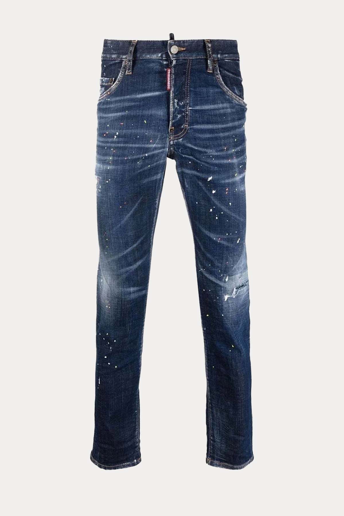 Dsquared Skater Boyalı Slim Fit Jeans-Libas Trendy Fashion Store