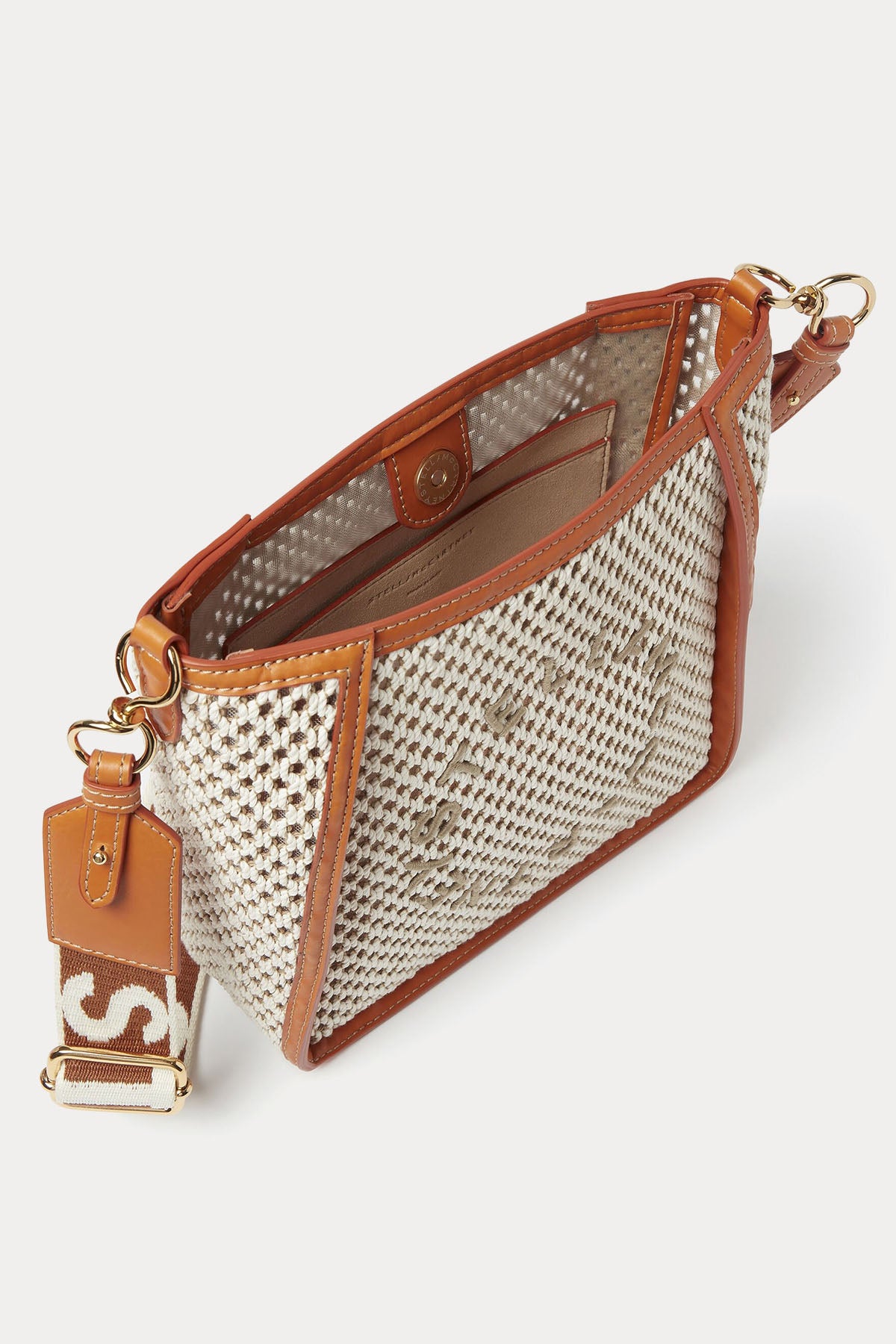 Stella Mccartney Logolu Örgü Omuz Çantası-Libas Trendy Fashion Store