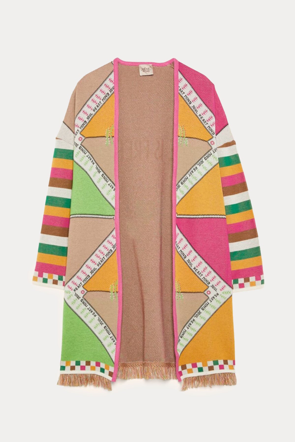 Meme Road Blok Renkli Desenli Ceket-Libas Trendy Fashion Store