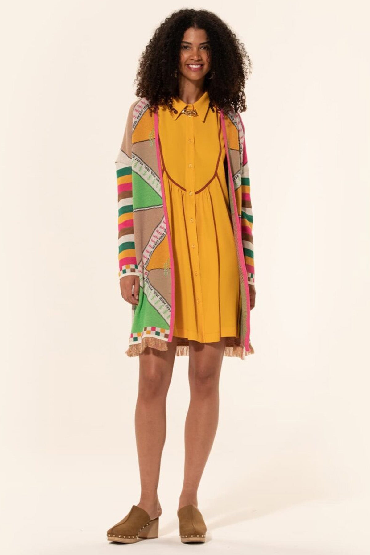 Meme Road Blok Renkli Desenli Ceket-Libas Trendy Fashion Store