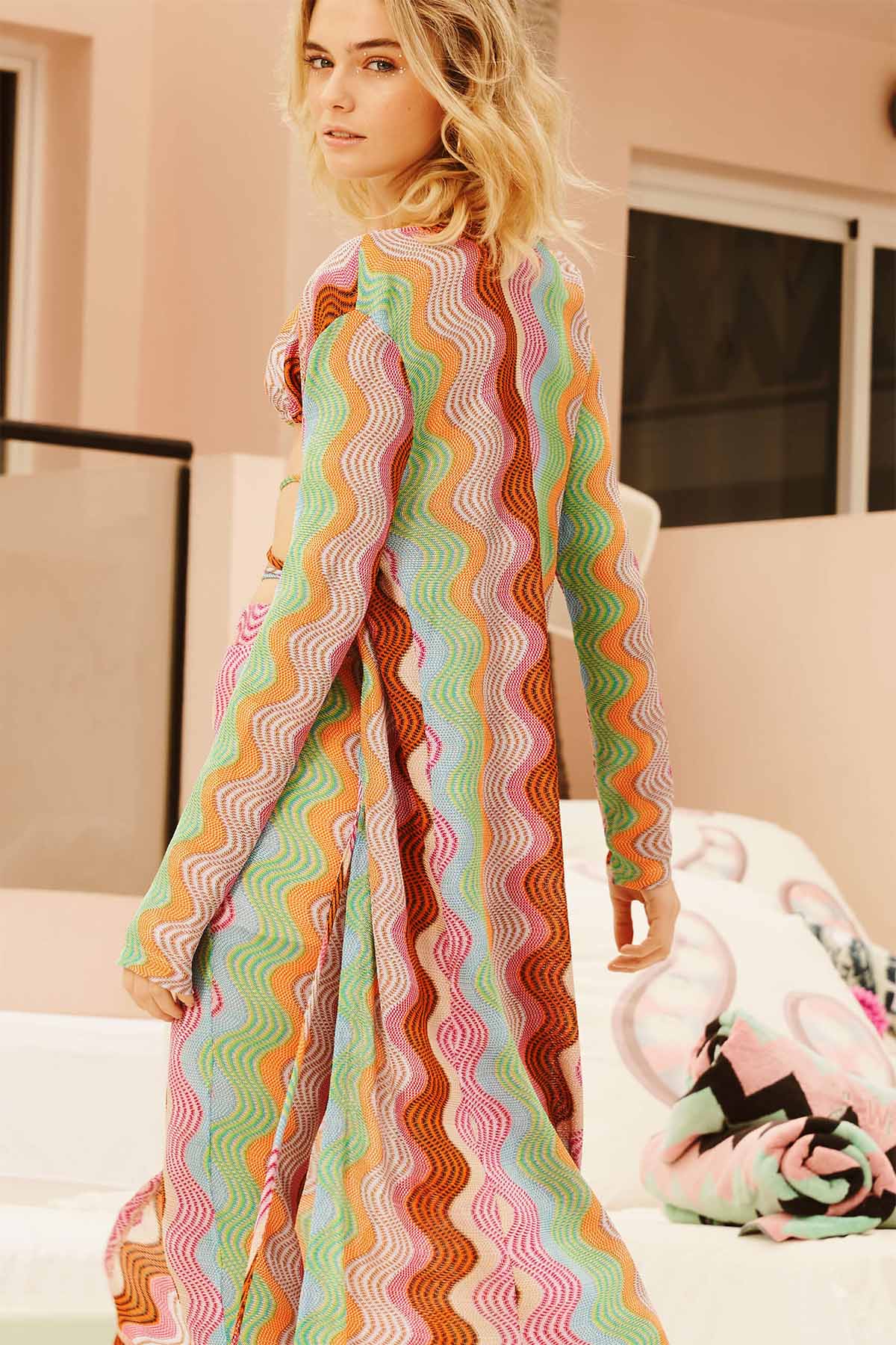 Meme Road Yüksek Bel Triko Pantolon-Libas Trendy Fashion Store