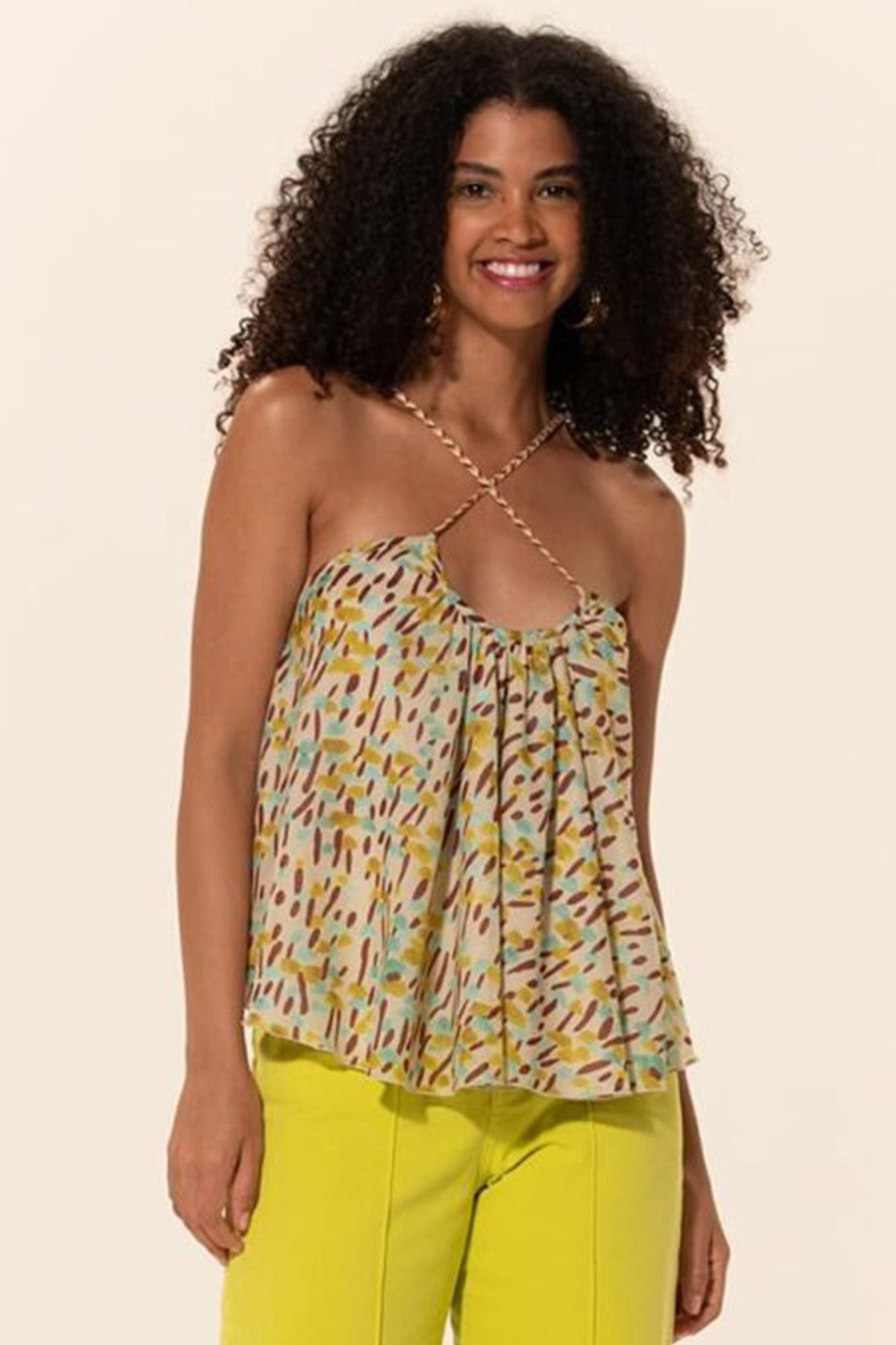 Meme Road Çapraz Askılı Piliseli Bluz-Libas Trendy Fashion Store