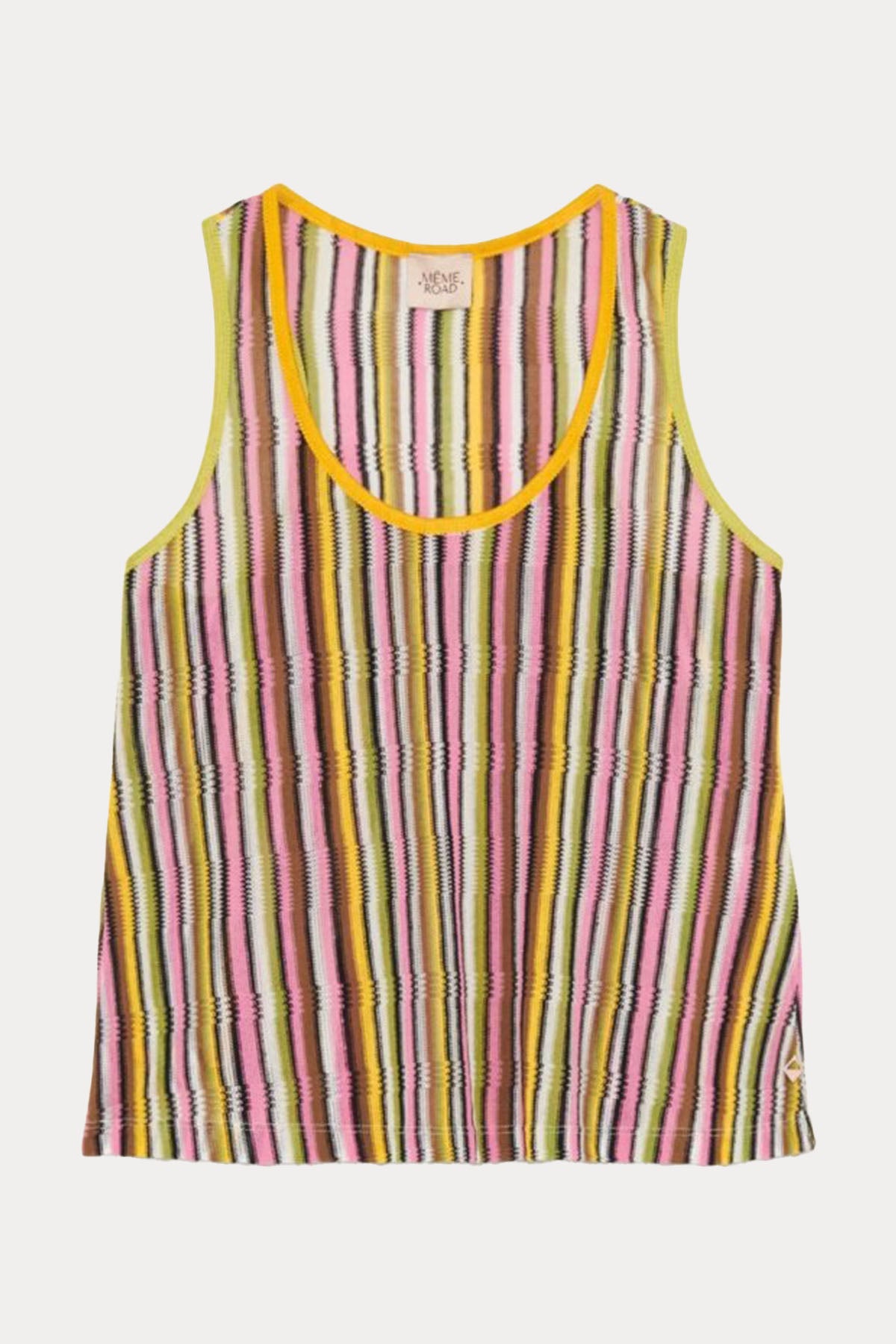 Meme Road Derin Yuvarlak Yaka Renkli Örgü Bluz-Libas Trendy Fashion Store