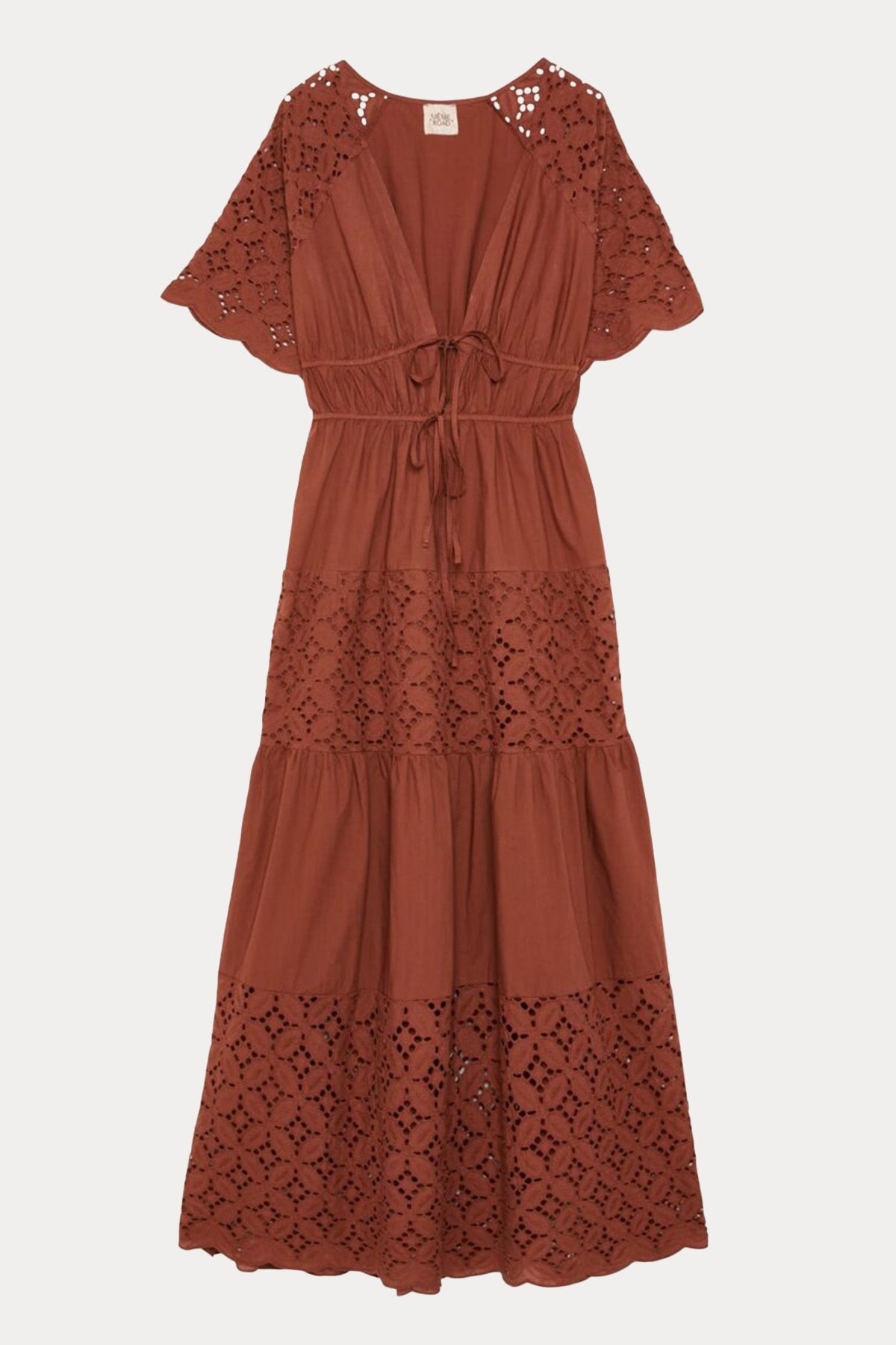 Meme Road Derin V Yaka Maxi Elbise-Libas Trendy Fashion Store