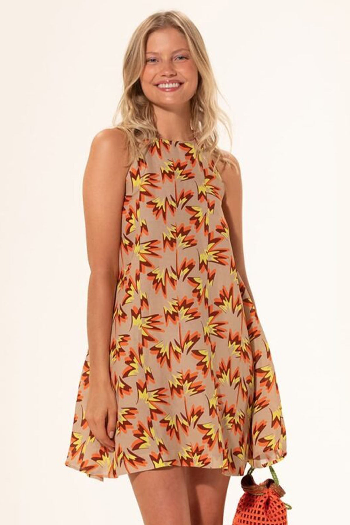 Meme Road Mini Keten Elbise-Libas Trendy Fashion Store