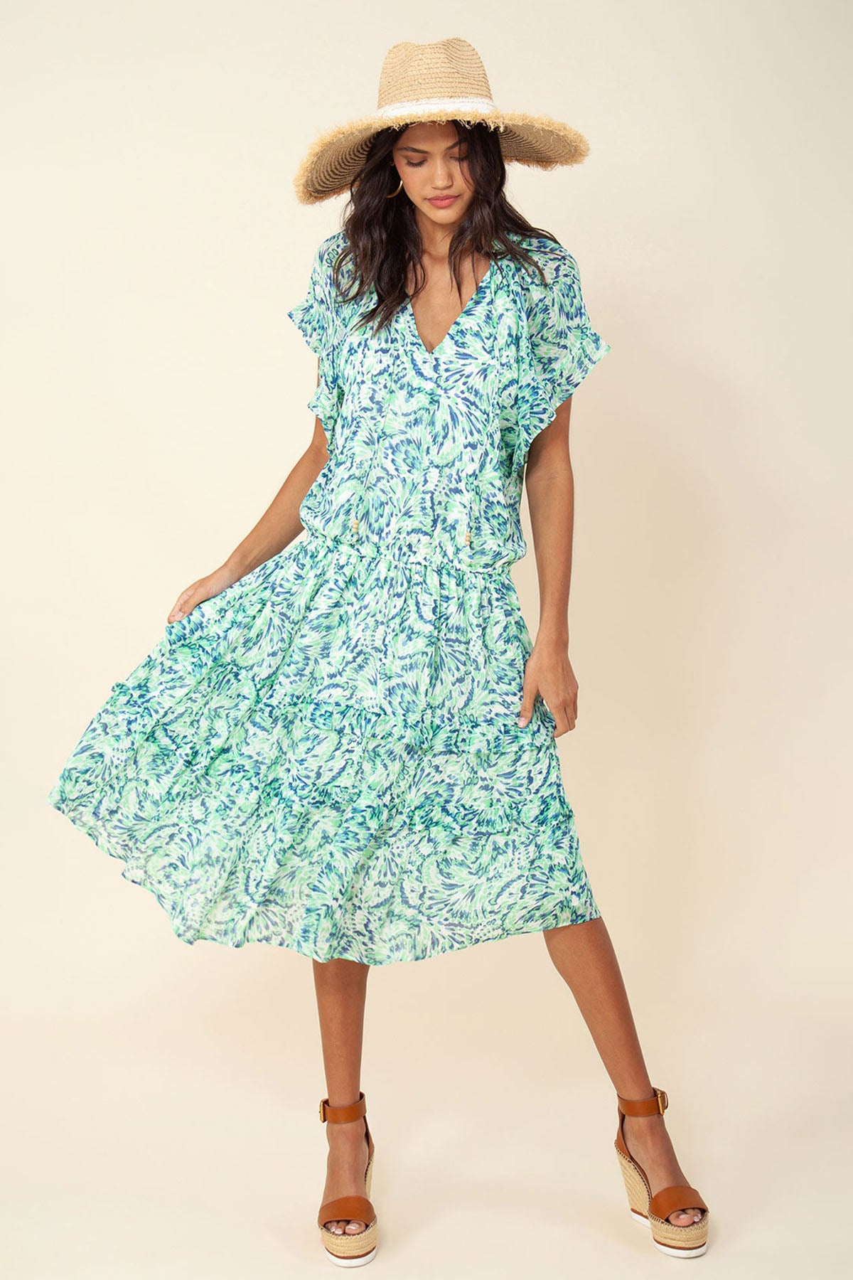 Hale Bob Honey Midi Elbise-Libas Trendy Fashion Store