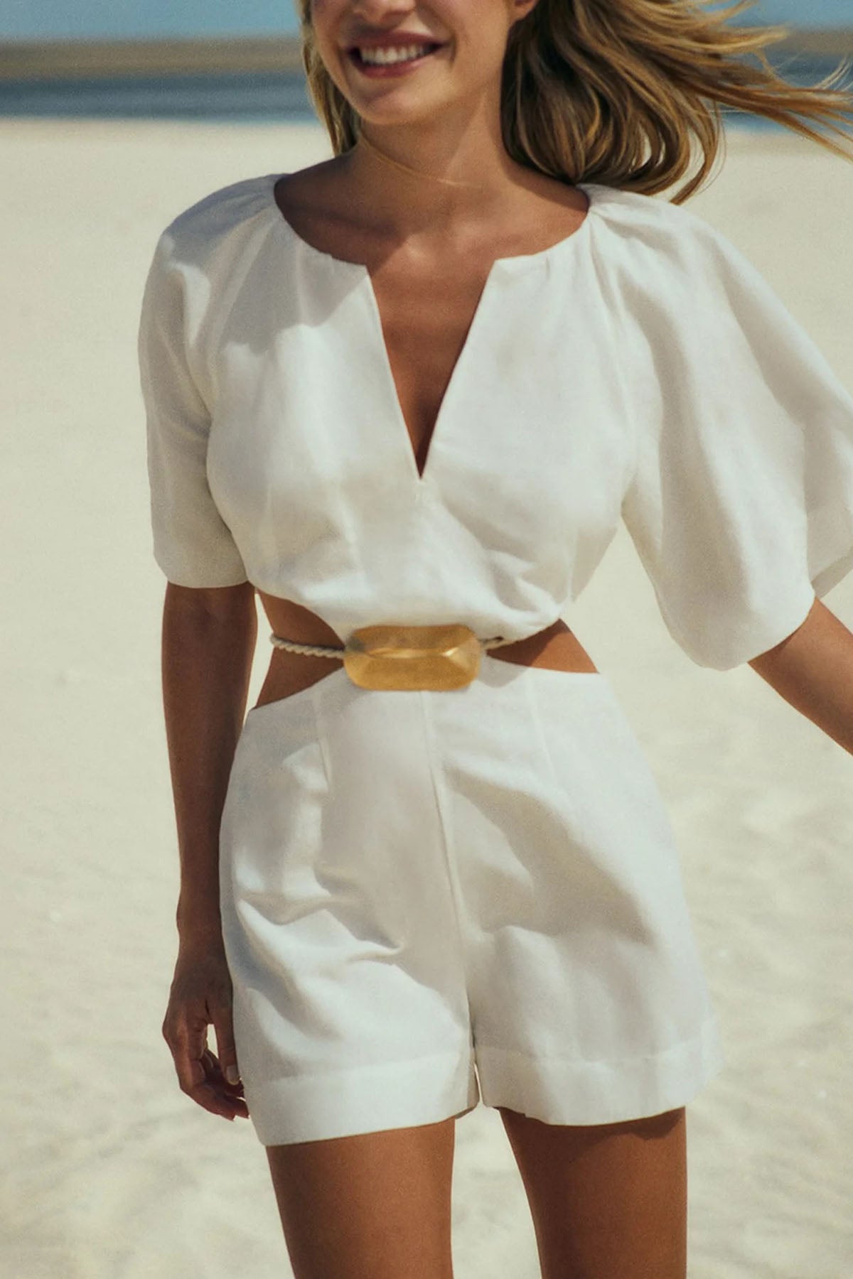 Vix Tanya Kemerli Keten Tulum-Libas Trendy Fashion Store