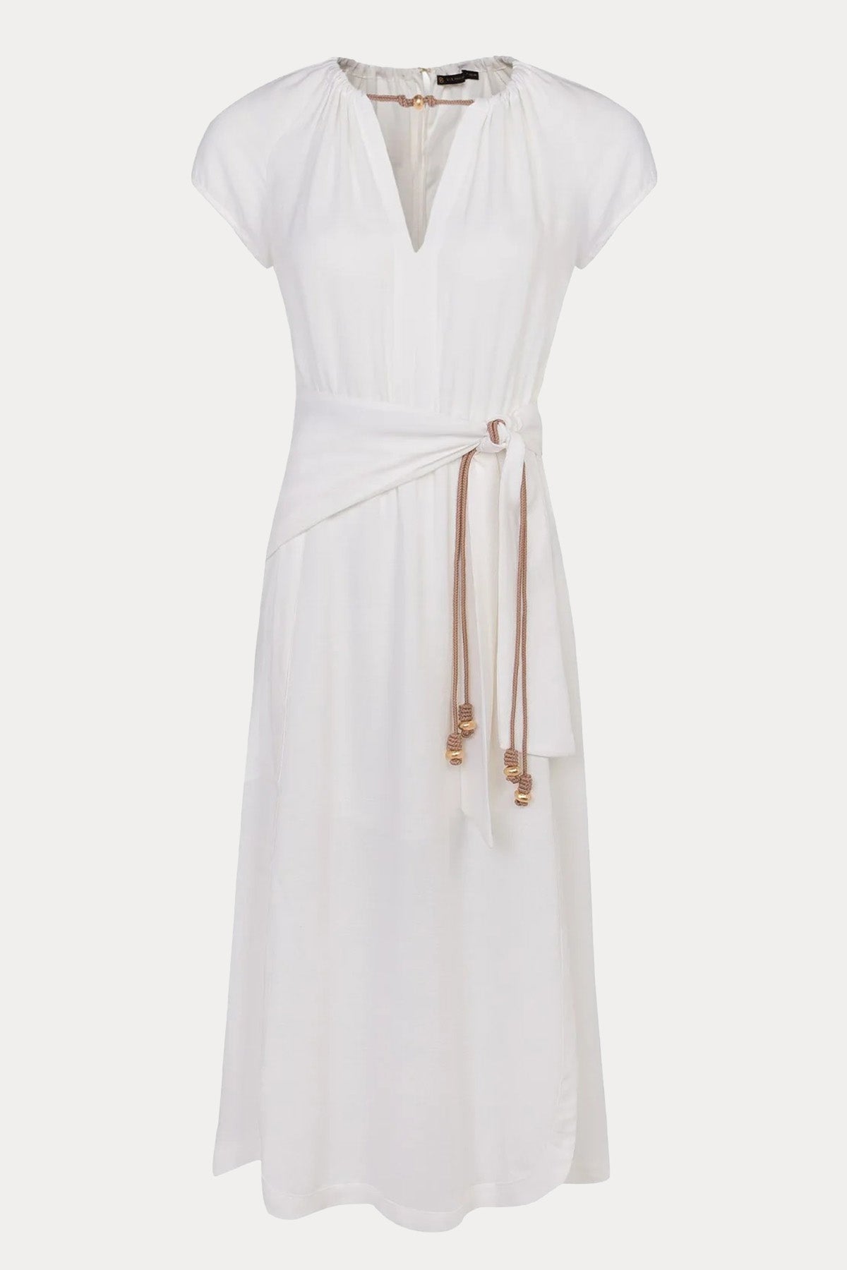 Vix Claire Midi Keten Elbise-Libas Trendy Fashion Store