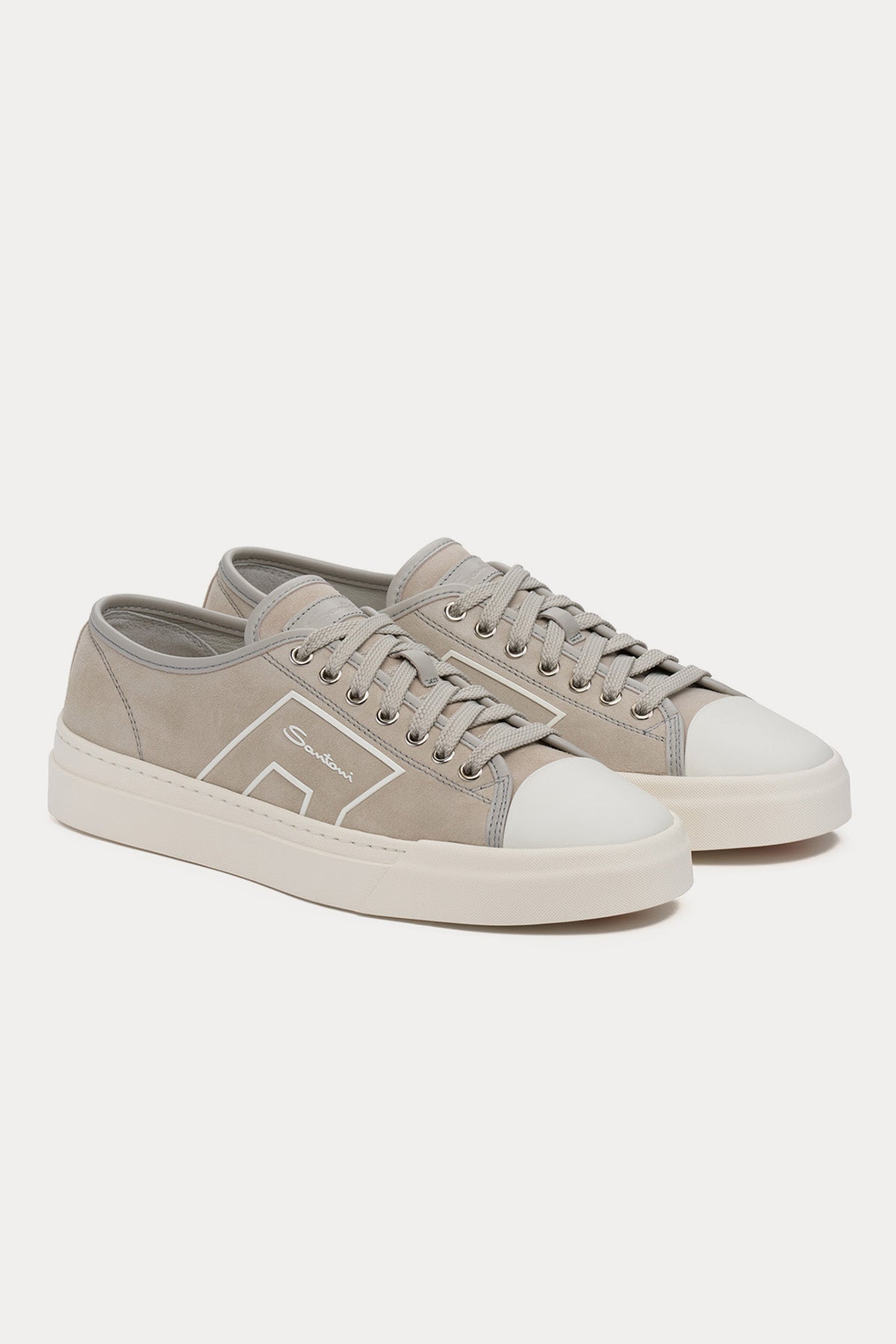 Santoni Double Buckle Deri Sneaker Ayakkabı-Libas Trendy Fashion Store