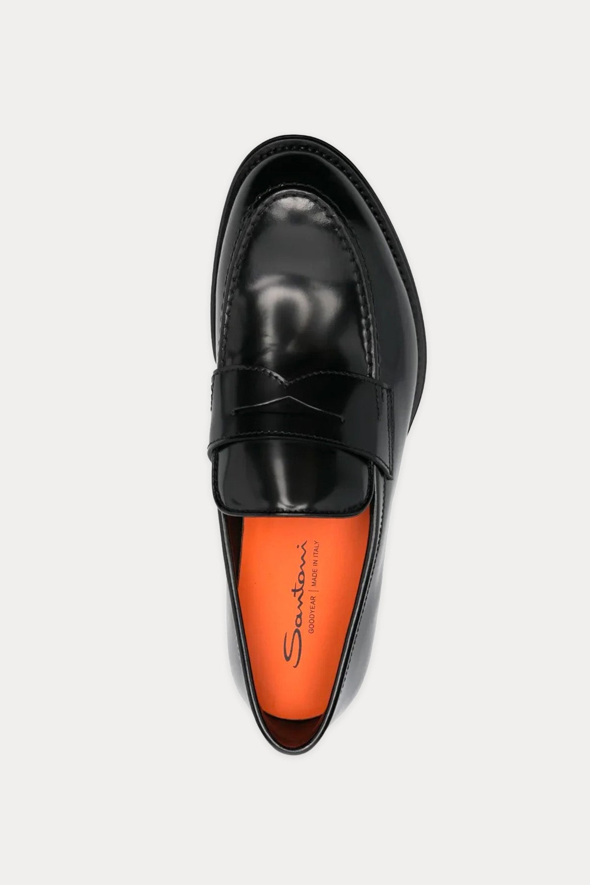 Santoni Goodyear Taban Deri Loafer Ayakkabı-Libas Trendy Fashion Store