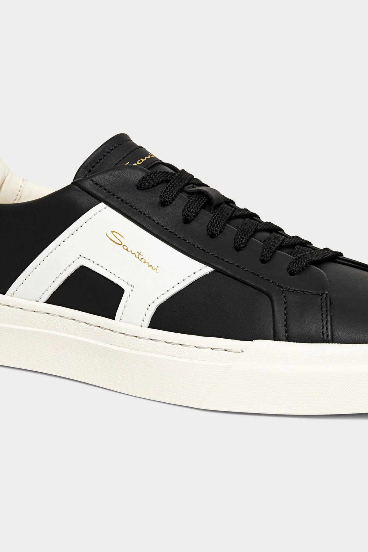 Santoni Double Buckle Deri Sneaker Ayakkabı-Libas Trendy Fashion Store