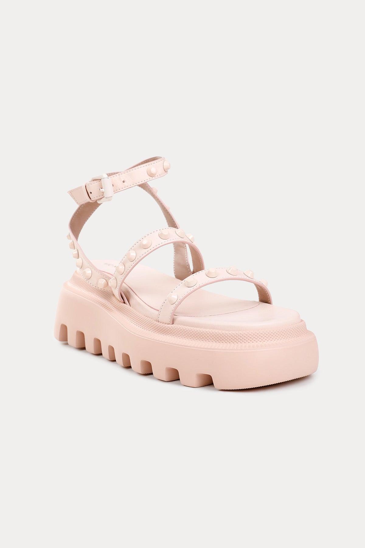 Vic Matie Küt Burun Troklu Deri Sandalet