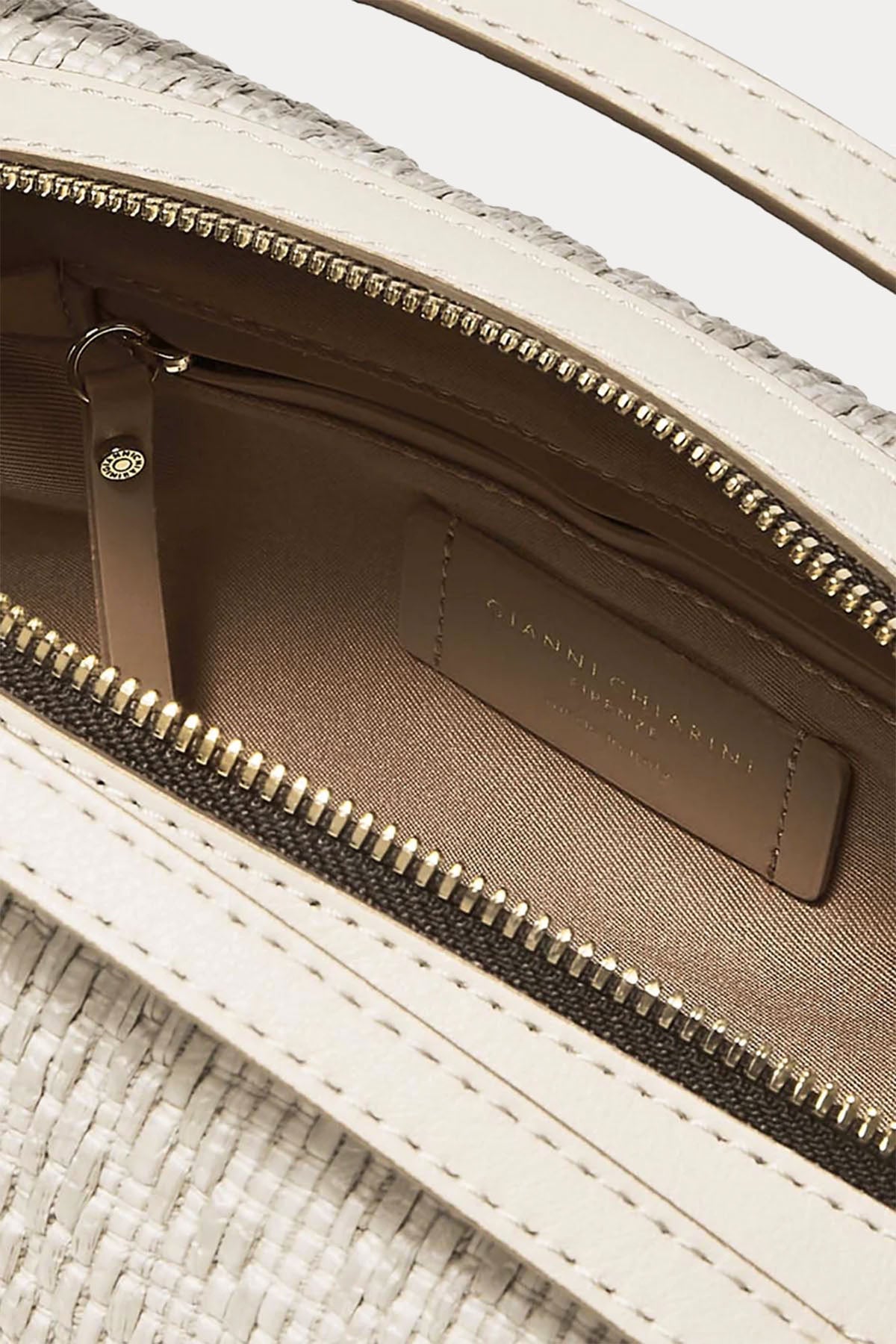 Gianni Chiarini Alifa Deri Kombinasyonlu Rafya Örgü El Çantası-Libas Trendy Fashion Store