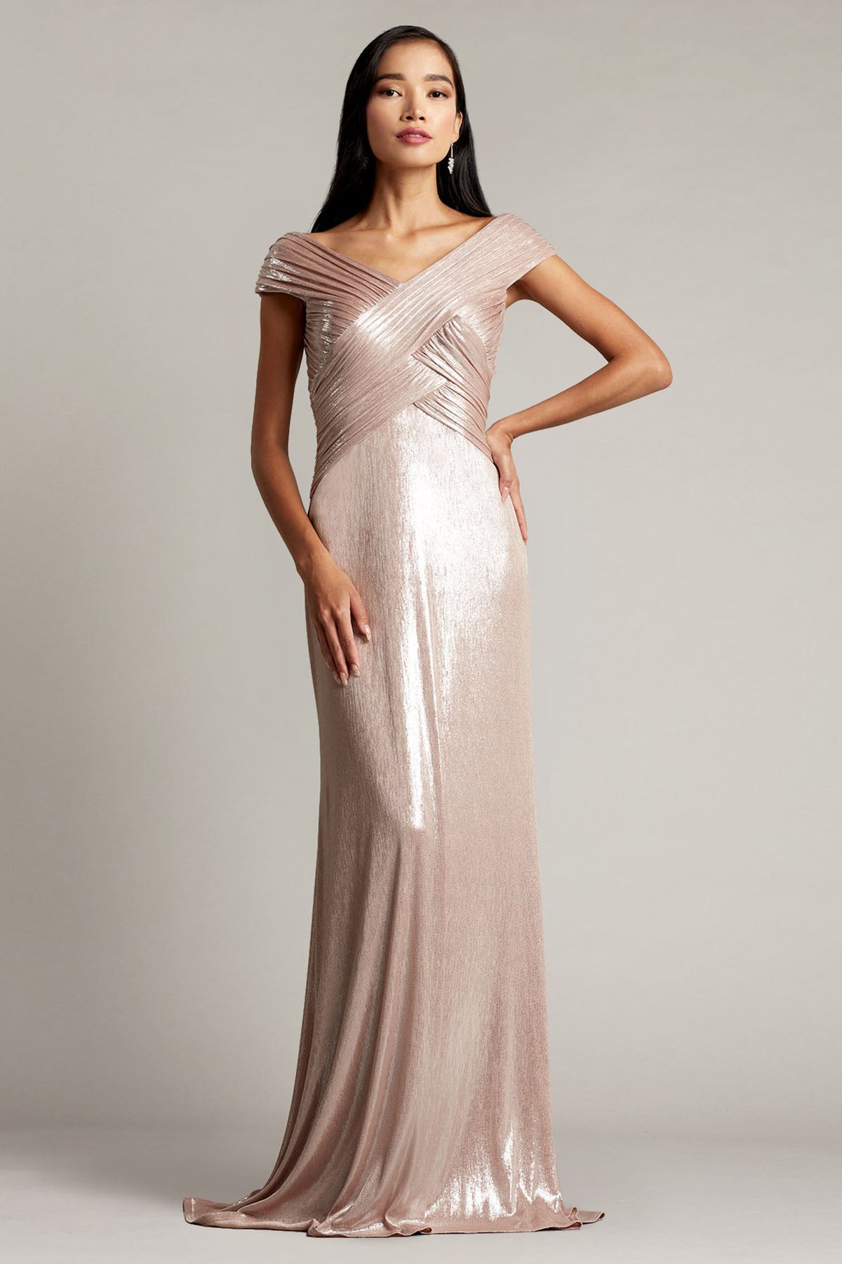 Tadashi Shoji Constance Maxi Abiye Elbise-Libas Trendy Fashion Store